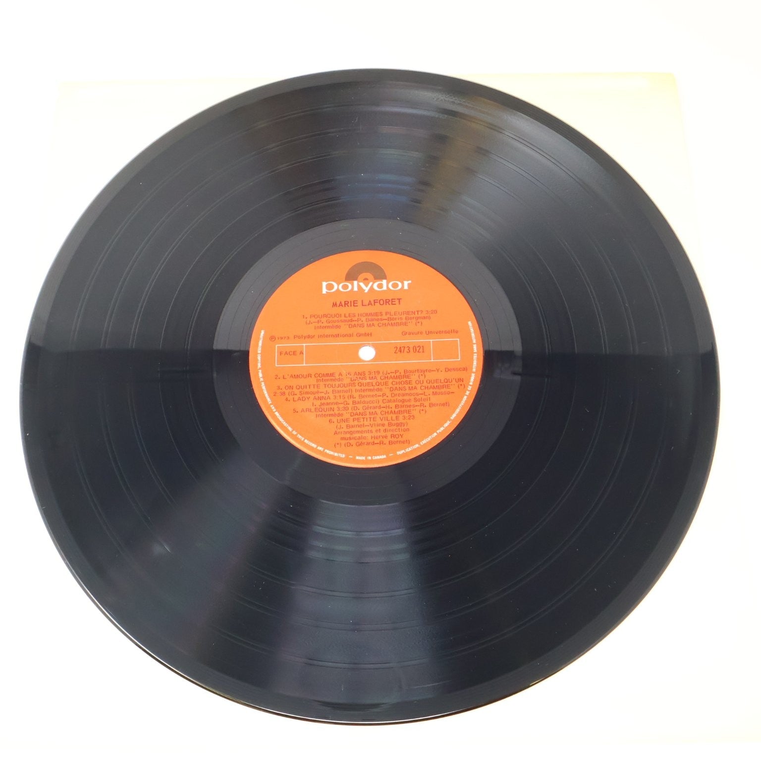 Marie Laforet Éponyme Self-Titled 12" LP Record 1973 Polydor French Pop 2473 021