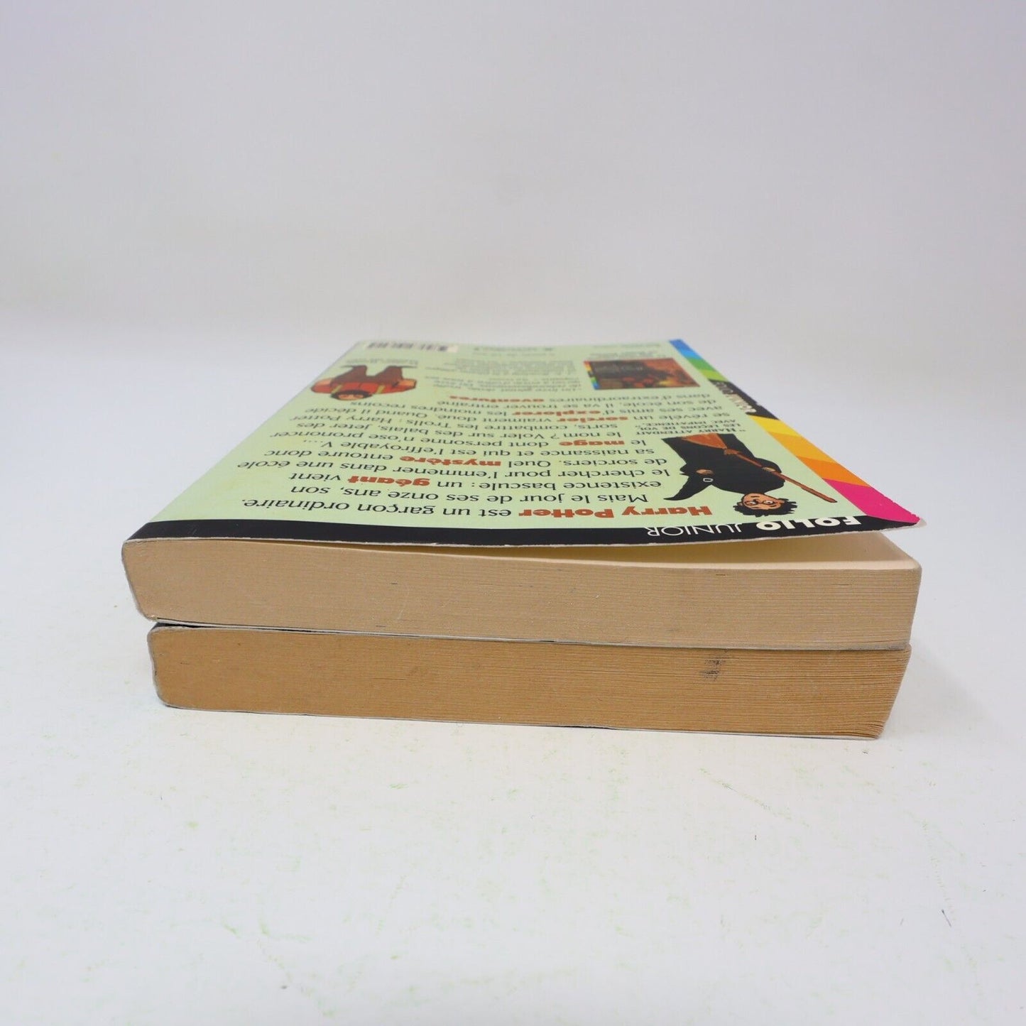 Lot 2 livres illustrés Harry Potter #1-2 Folio Junior 1st Ed Français/French