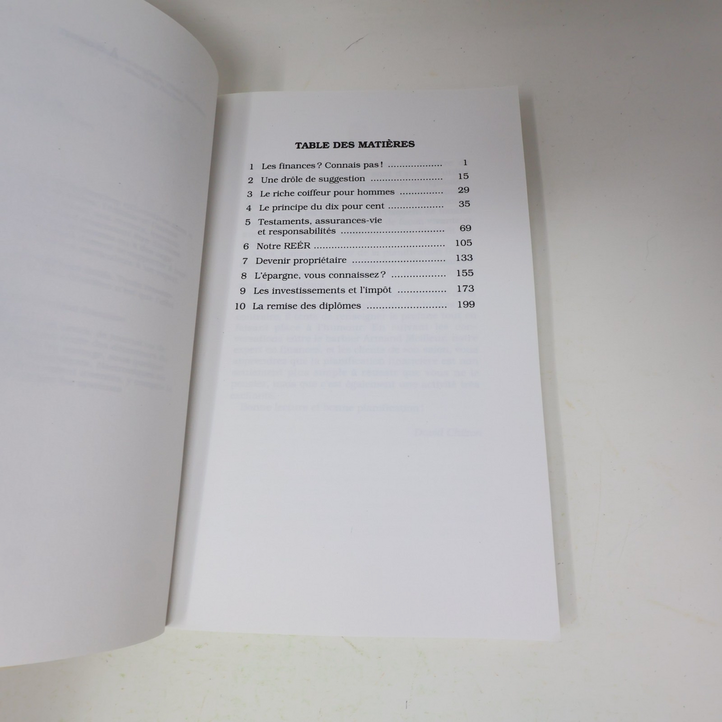 1993 Un Barbier Riche David Chilton Trécarré Planification Financière Affaires