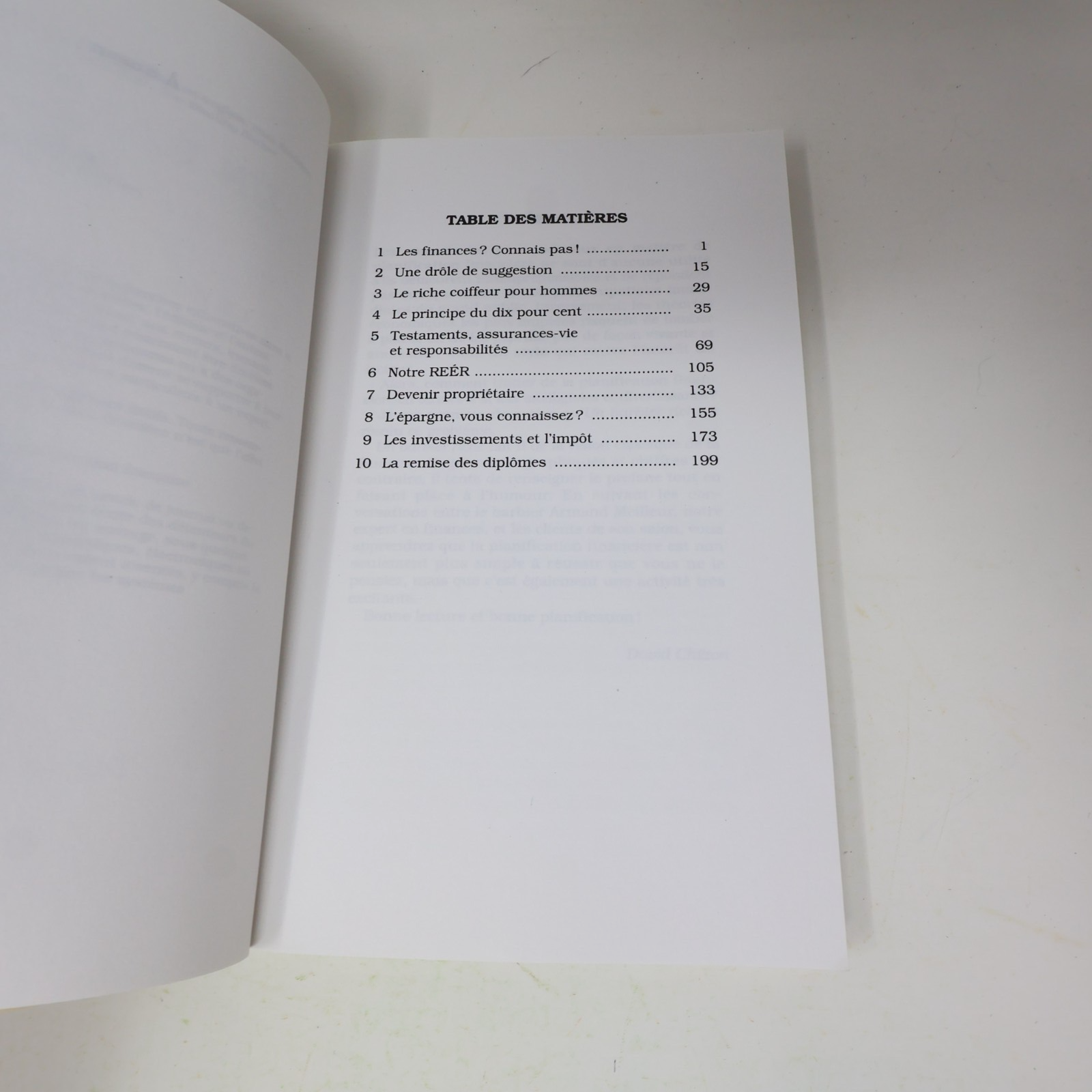 1993 Un Barbier Riche David Chilton Trécarré Planification Financière Affaires