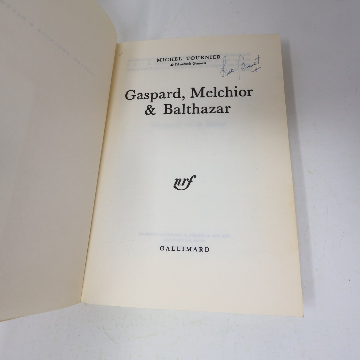 Michel Tournier Lot 3 Livres Gaspard Melchior & Balthazar/Roi des Aulnes French