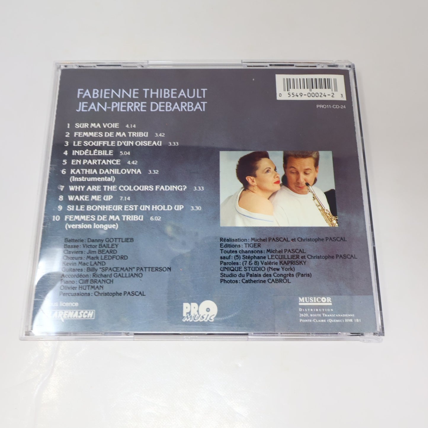 Fabienne Thibeault/Jean-Pierre Debarbat Sur Ma Voie CD En Partance/Indélébile