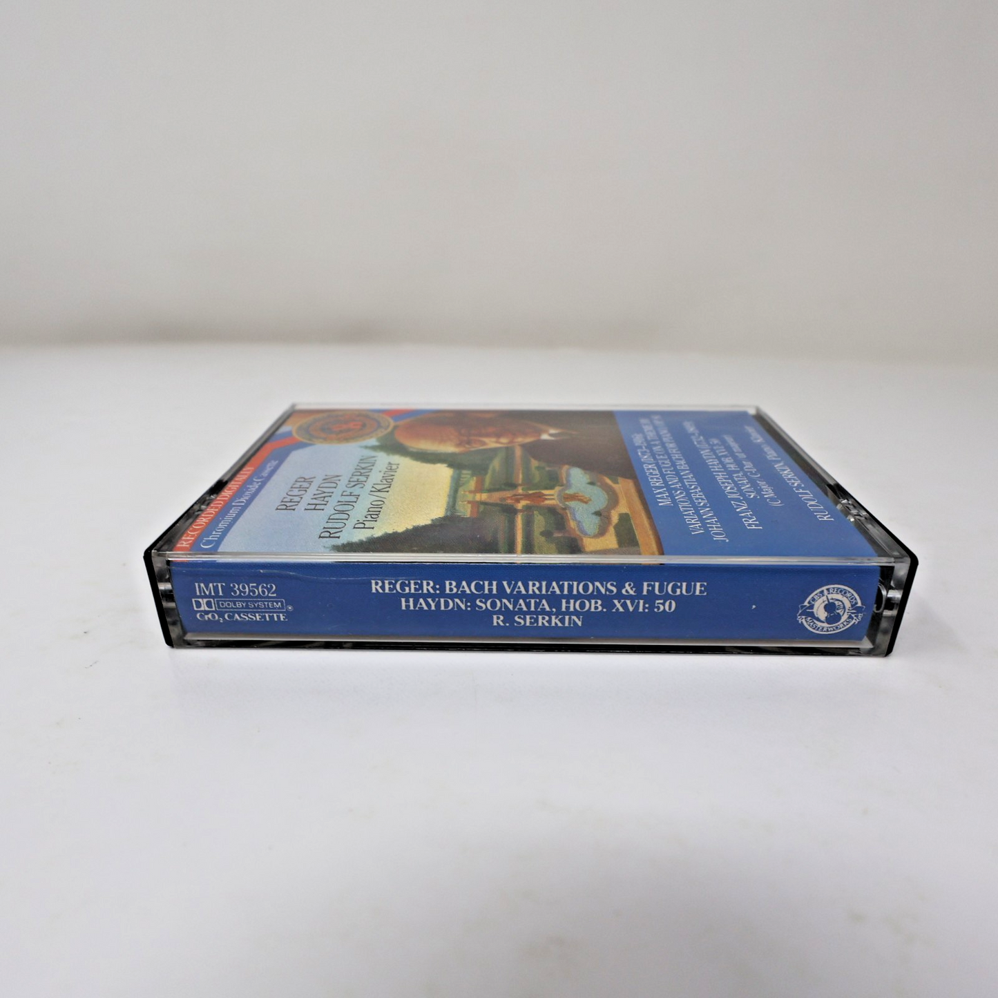 Reger/Haydn Rudolf Serkin Piano Cassette Bach Variation & Fugue/Sonata IMT 39562