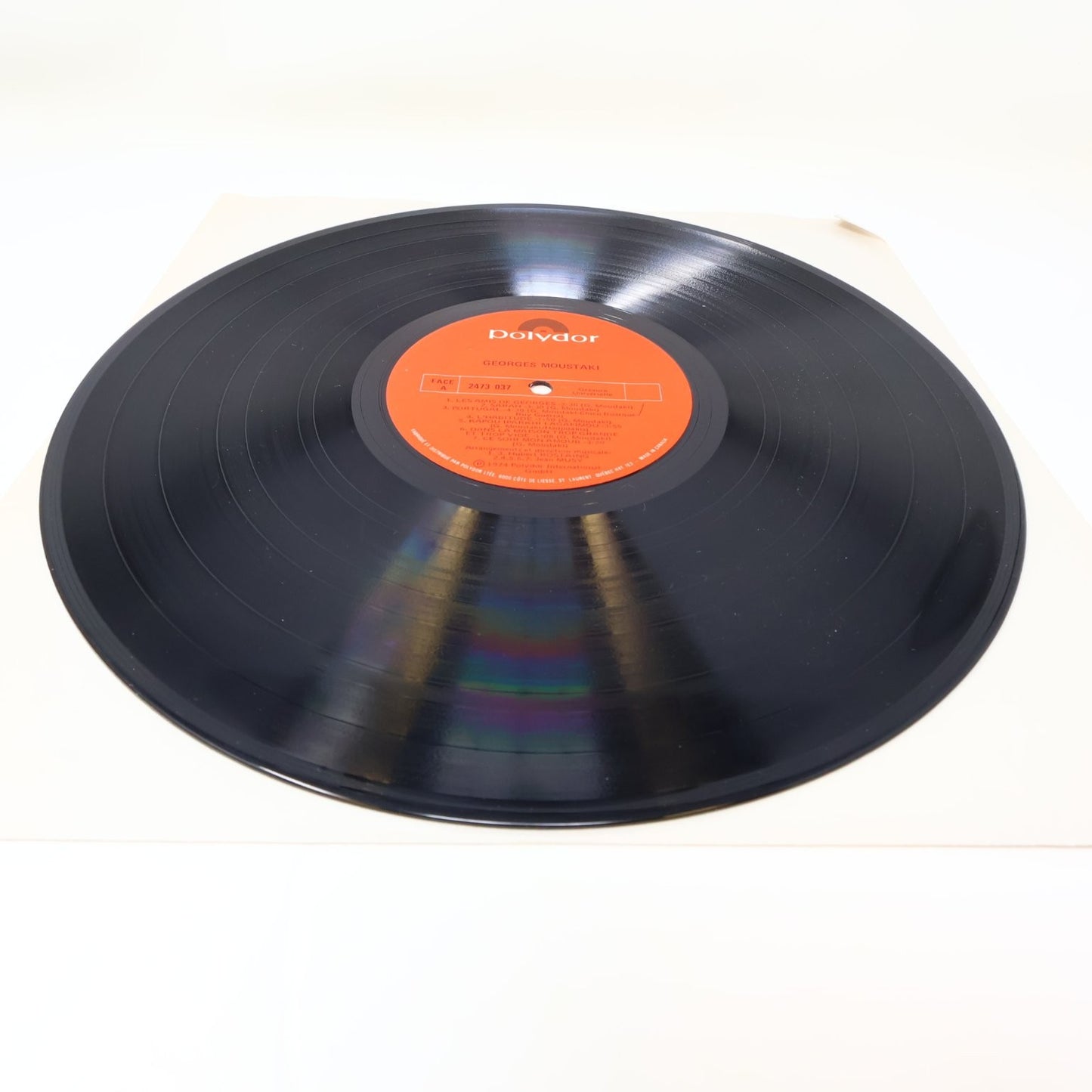 Georges Moustaki Lot 2 Disques Éponymes/Self Titled LP Record Polydor 1971-1974