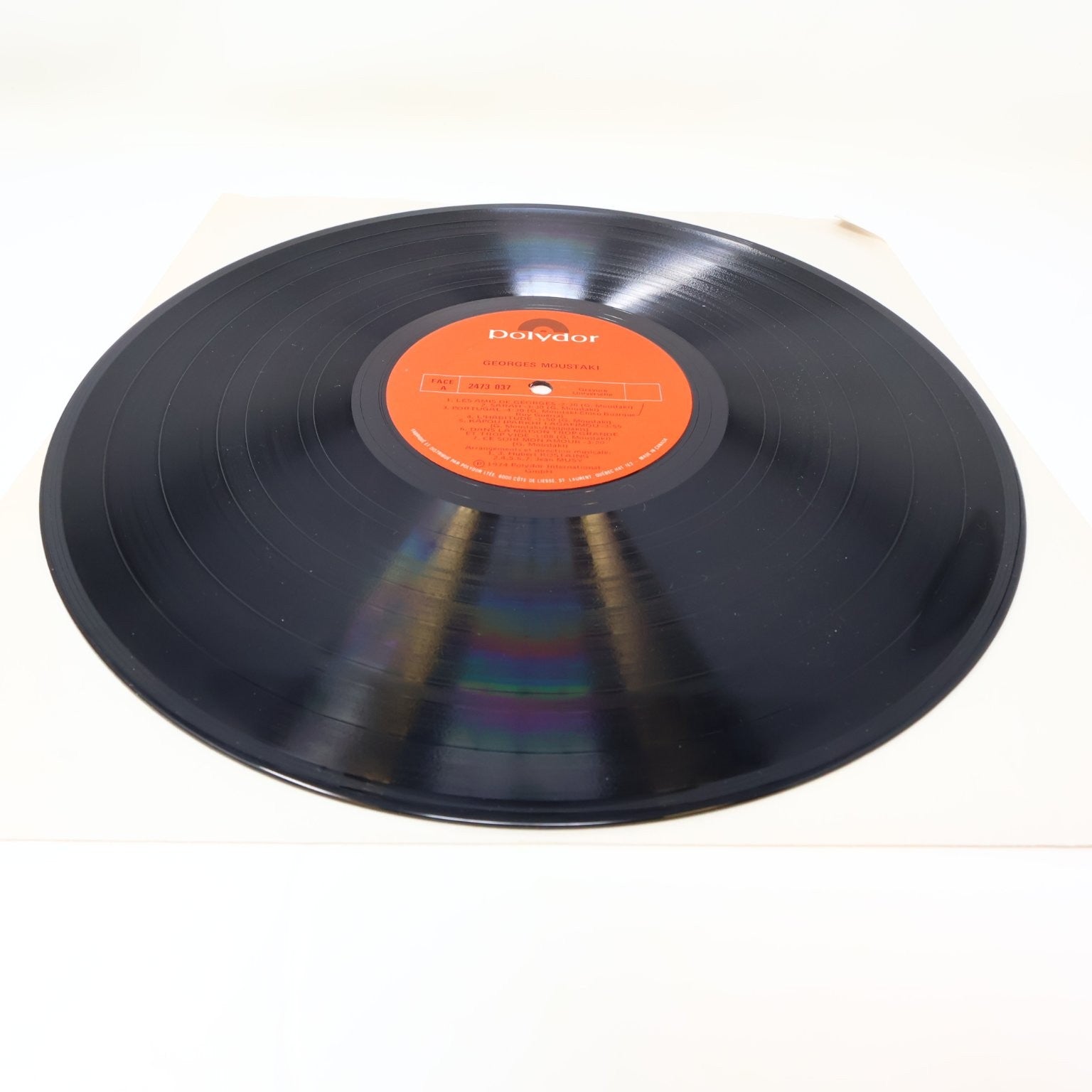 Georges Moustaki Lot 2 Disques Éponymes/Self Titled LP Record Polydor 1971-1974