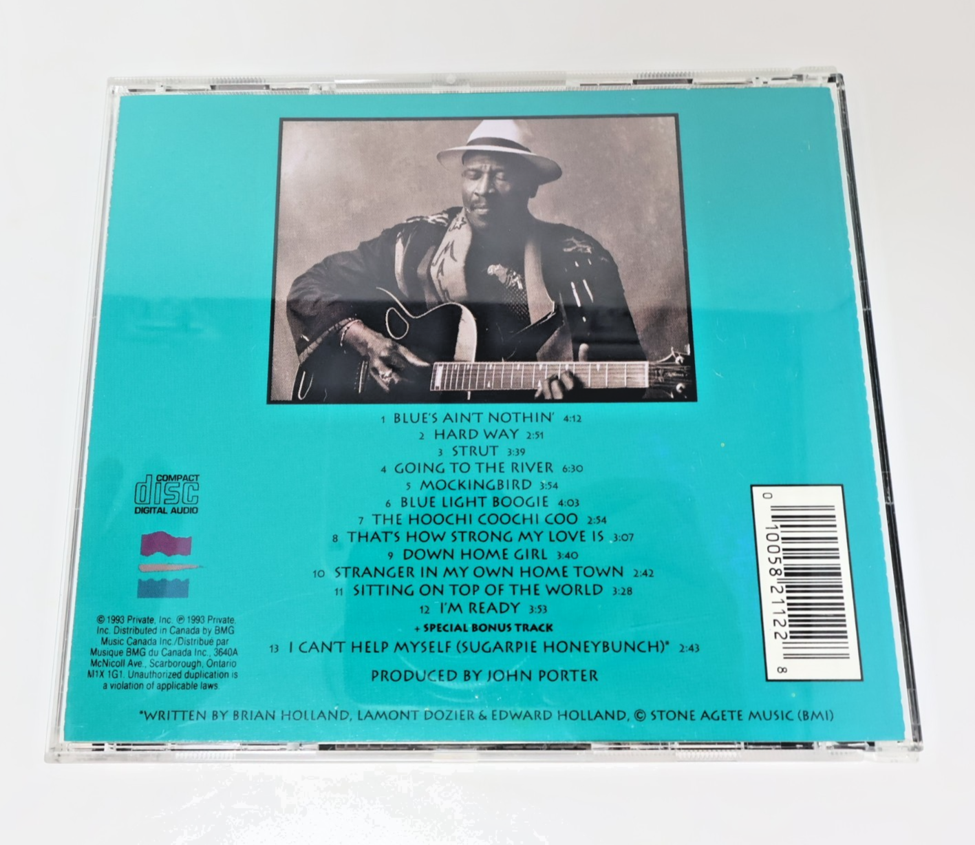 Taj Mahal Dancing The Blues CD Hard Way/Strut 1993 Private Music 01005-82112-2