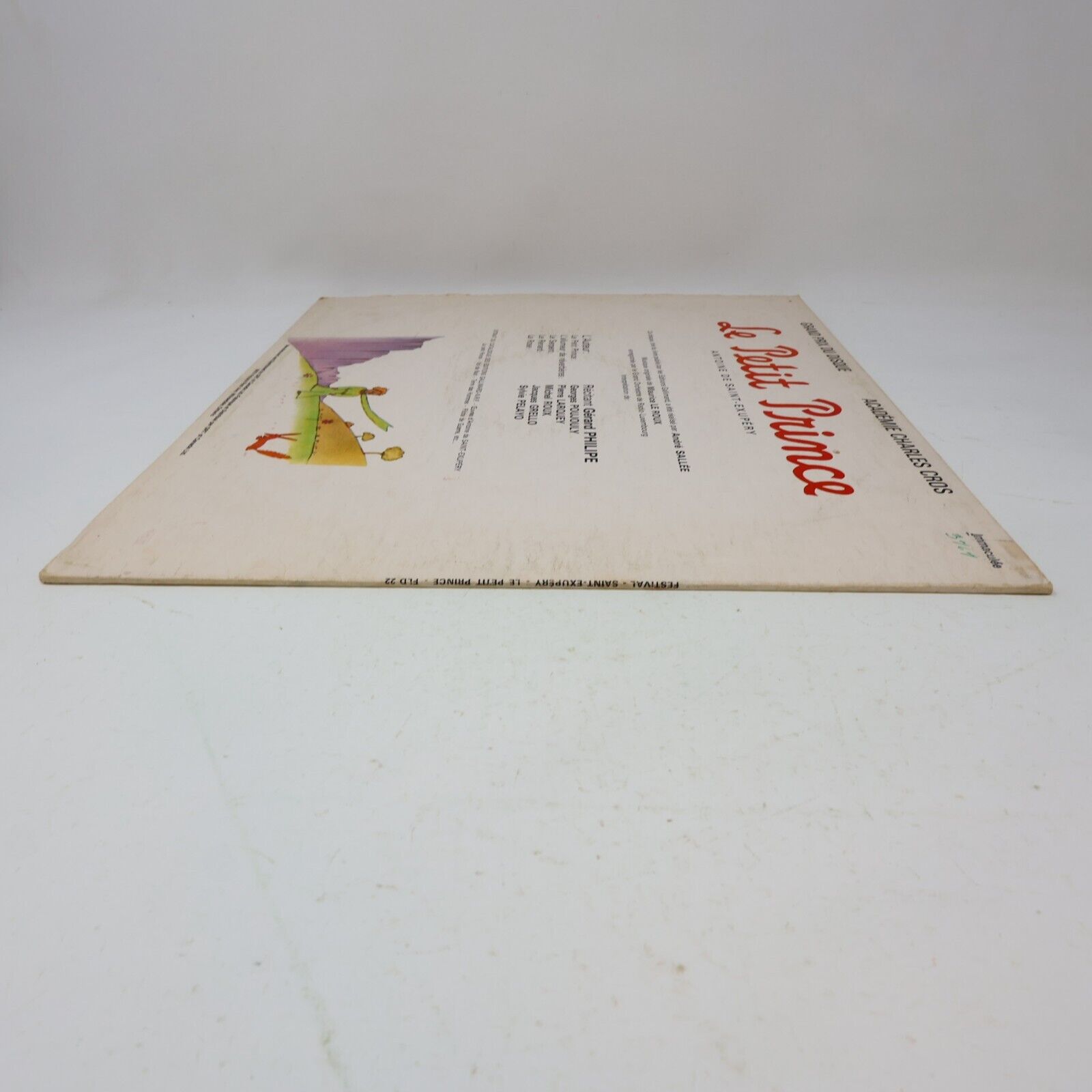 Antoine De Saint-Exupéry Le Petit Prince Disque LP Français Gérard Philipe Vtg
