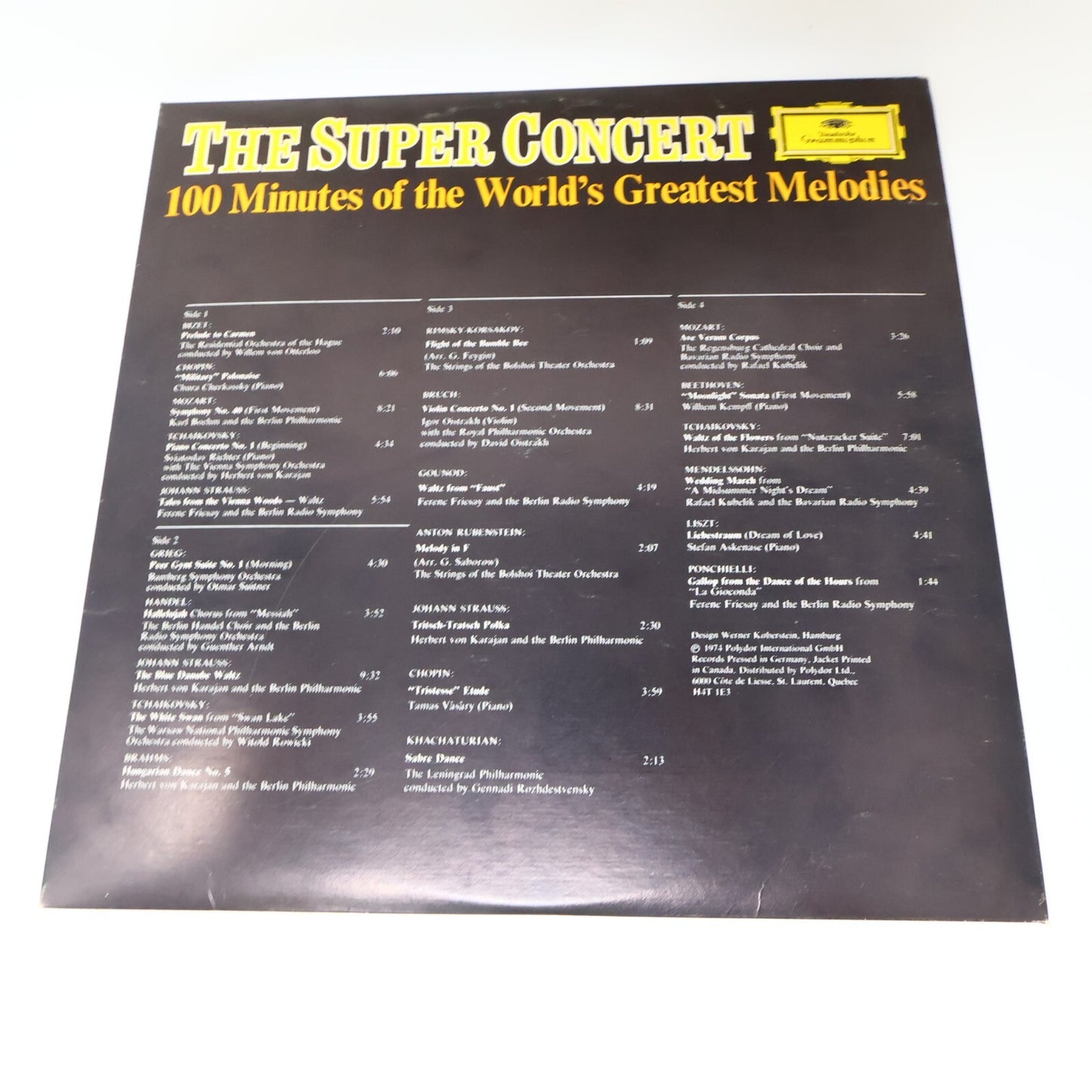The Super Concert Karajan Berliner Böhm Kubelik Fricsay 2x LP Record 2721 073