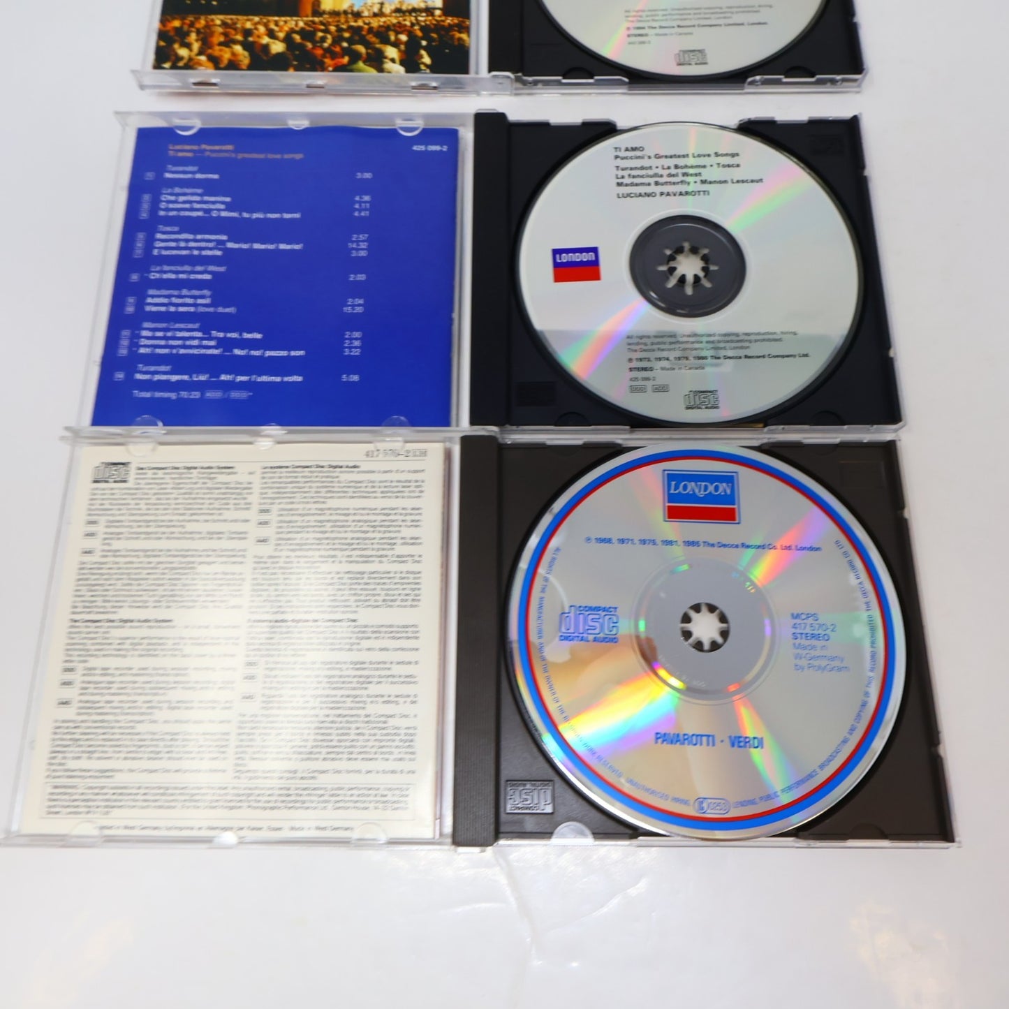 Luciano Pavarotti 8 CDs Lot Ti Amo/O Holy Night/My Heart's Delight/Donizetti