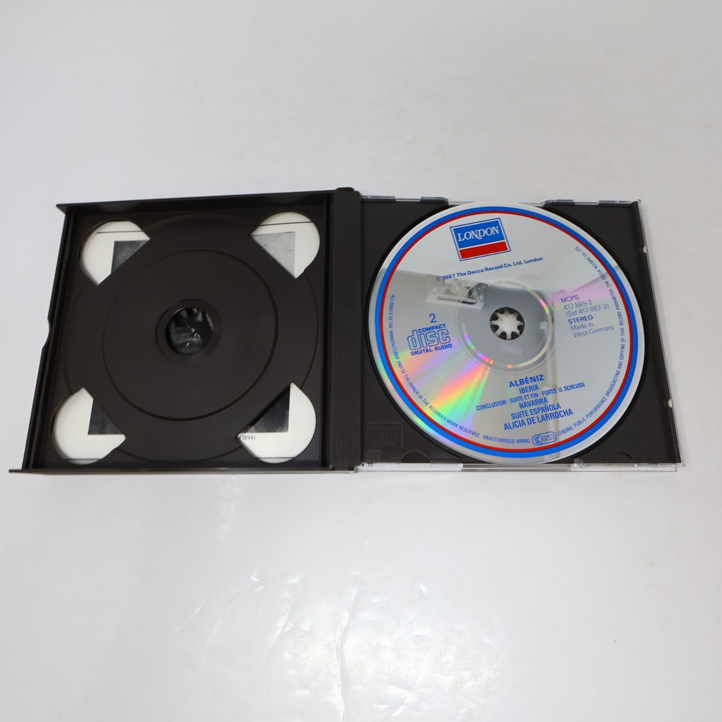 Alicia De Larrocha Isaac Albéniz Iberia/Navarra/Suite Espaňola Double CD 1988