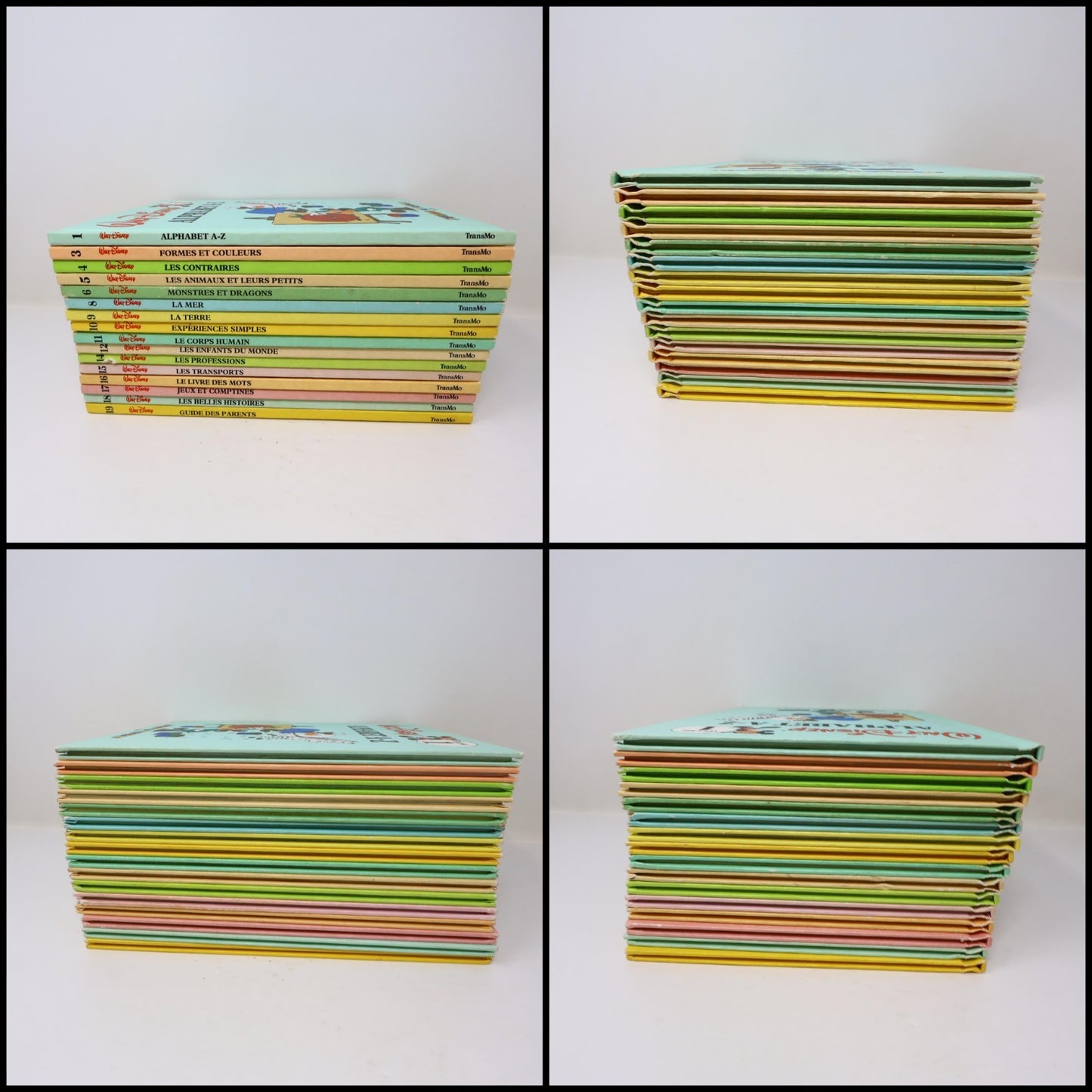 J'Apprends en M'Amusant #1 3-6 8-12 14-19 Lot 16 Livres Transmo Disney Enfants