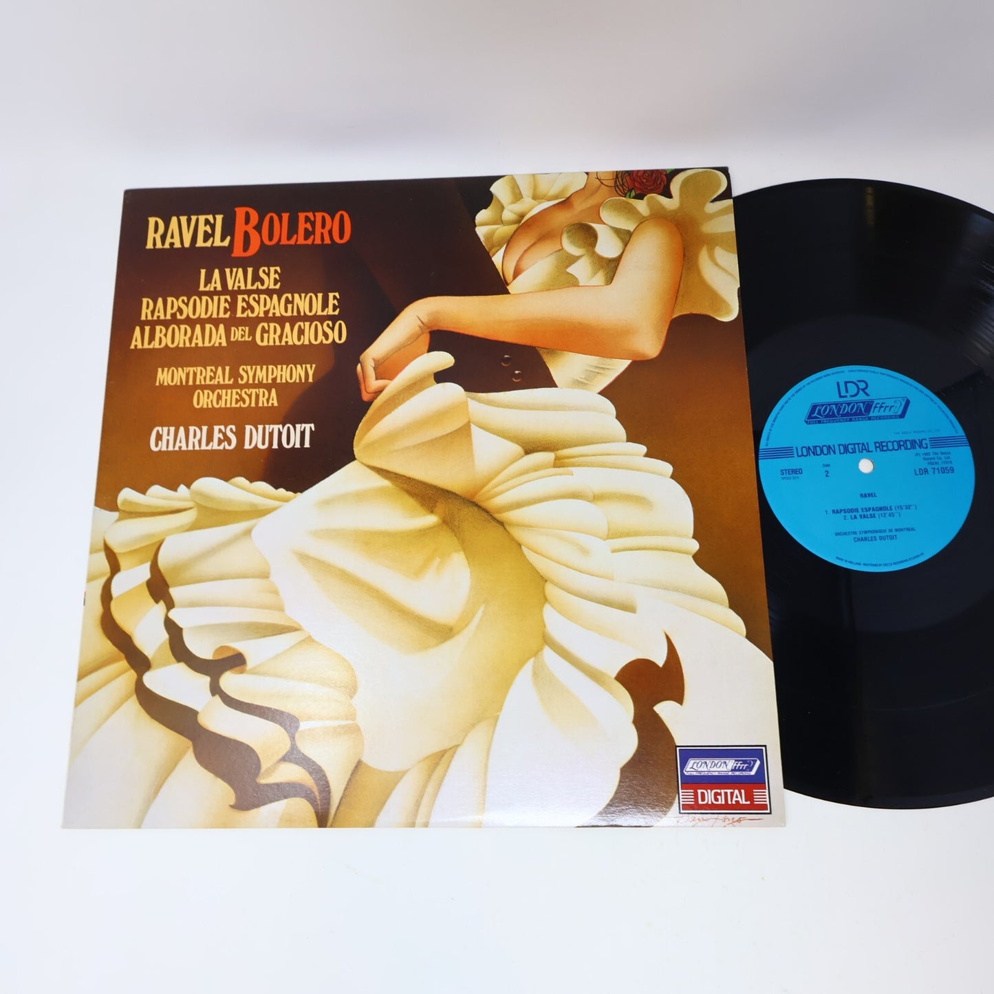 Ravel Bolero/La Valse/Rapsodie Espagnole Charles Dutoit Record Vinyl LDR 71059