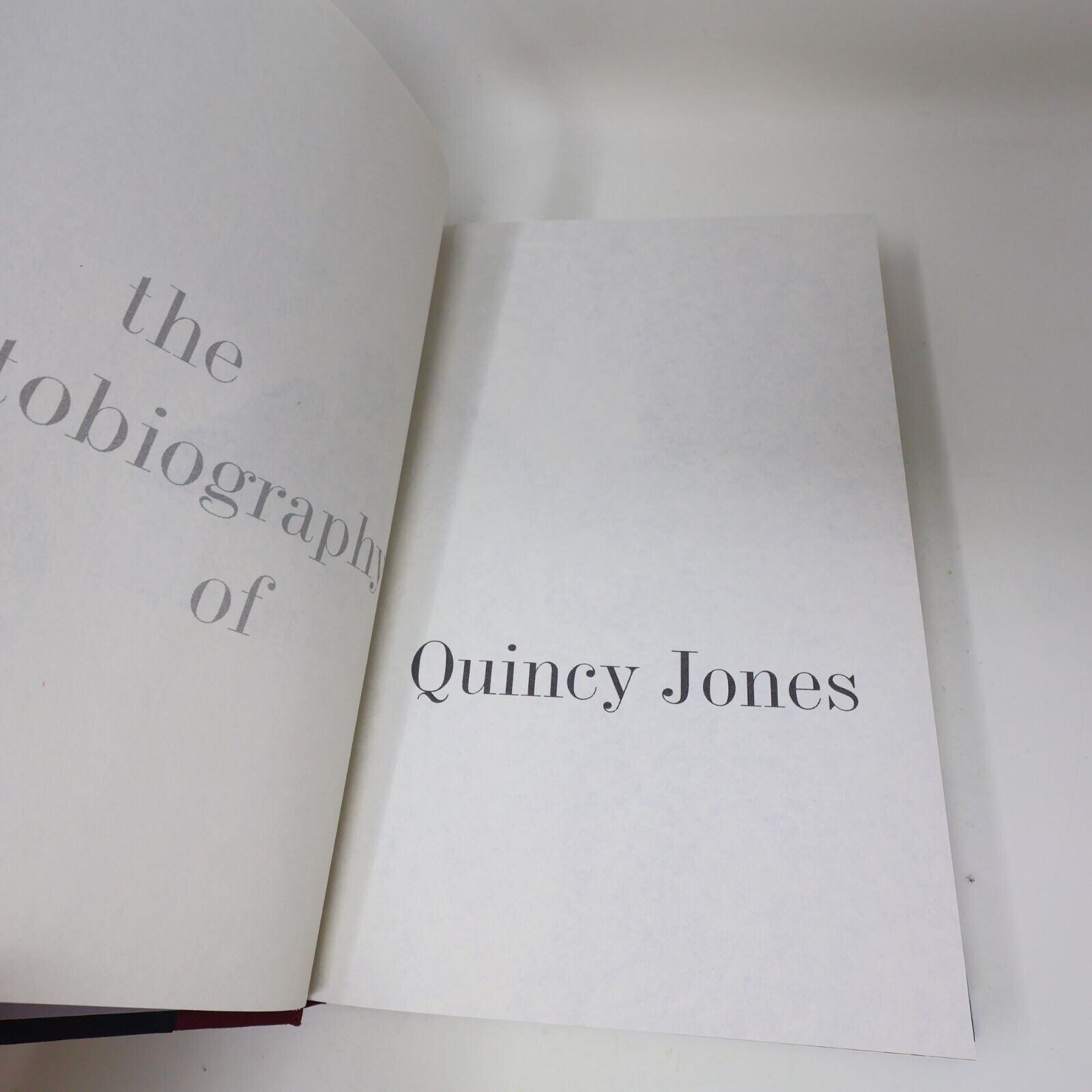2001 Q the Autobiography of Quincy Jones Music 1st Edition Random House Book HC