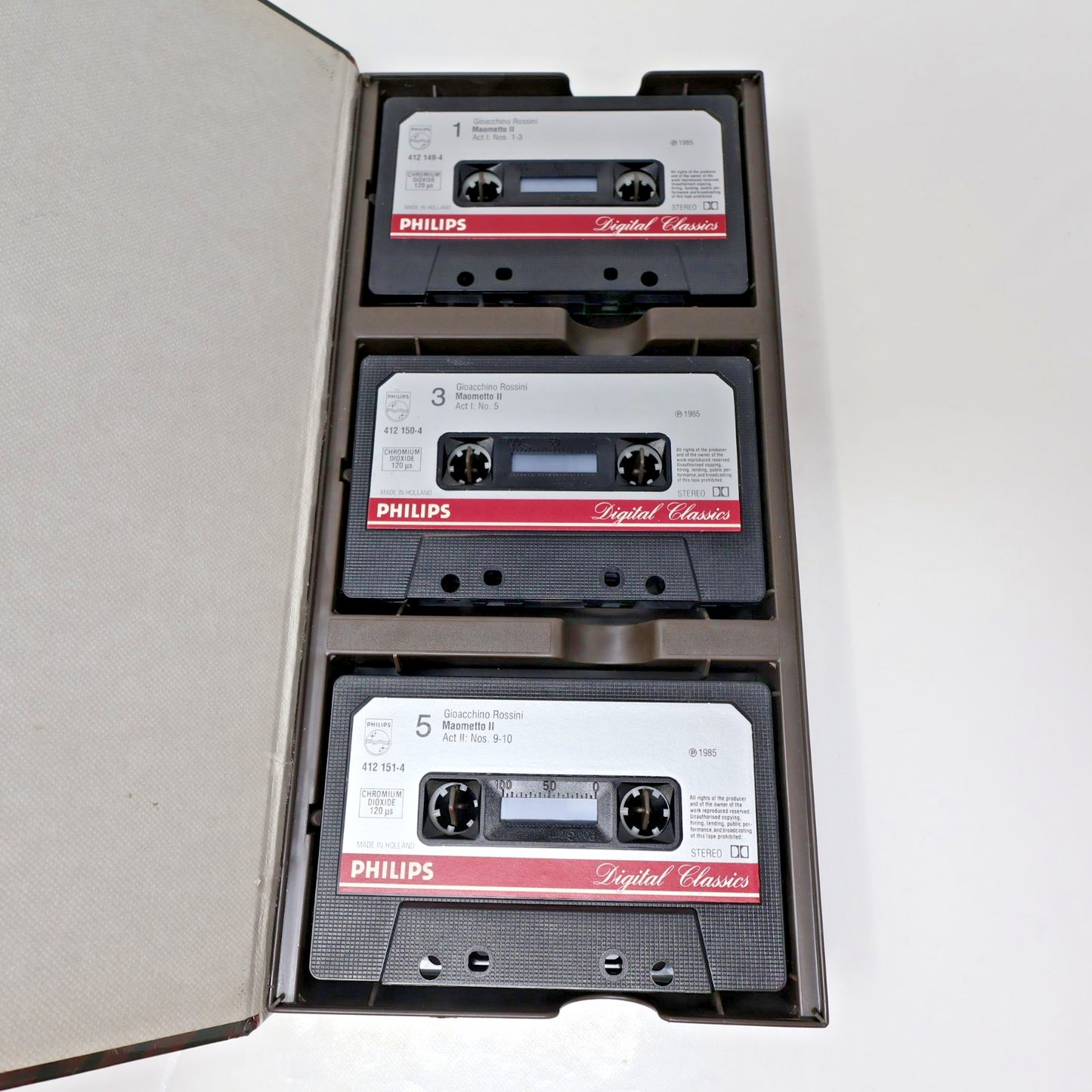 Rossini Maometto Secondo Cassette Box Claudio Scimone/Philharmonia/June Anderson