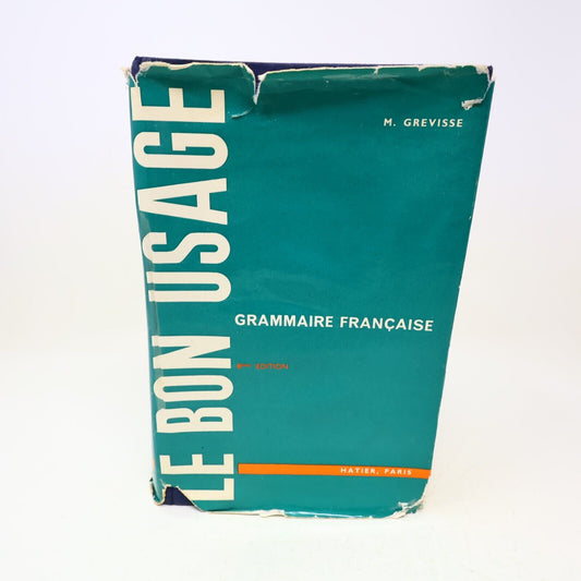 1964 Le Bon Usage Maurice Grevisse Grammaire Française Référence Duculot Relié