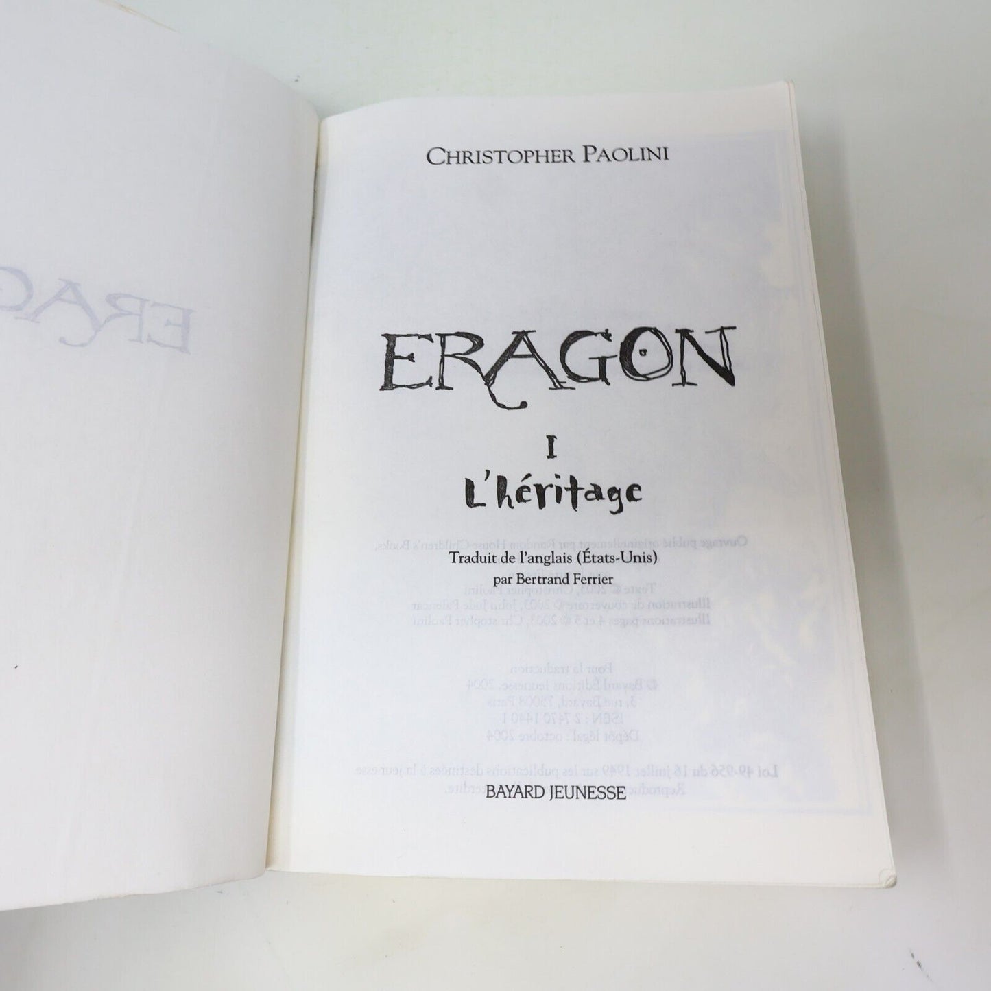 Eragon L'Héritage #1-4 Lot 4 Livres Inheritance Christopher Paolini Français PB