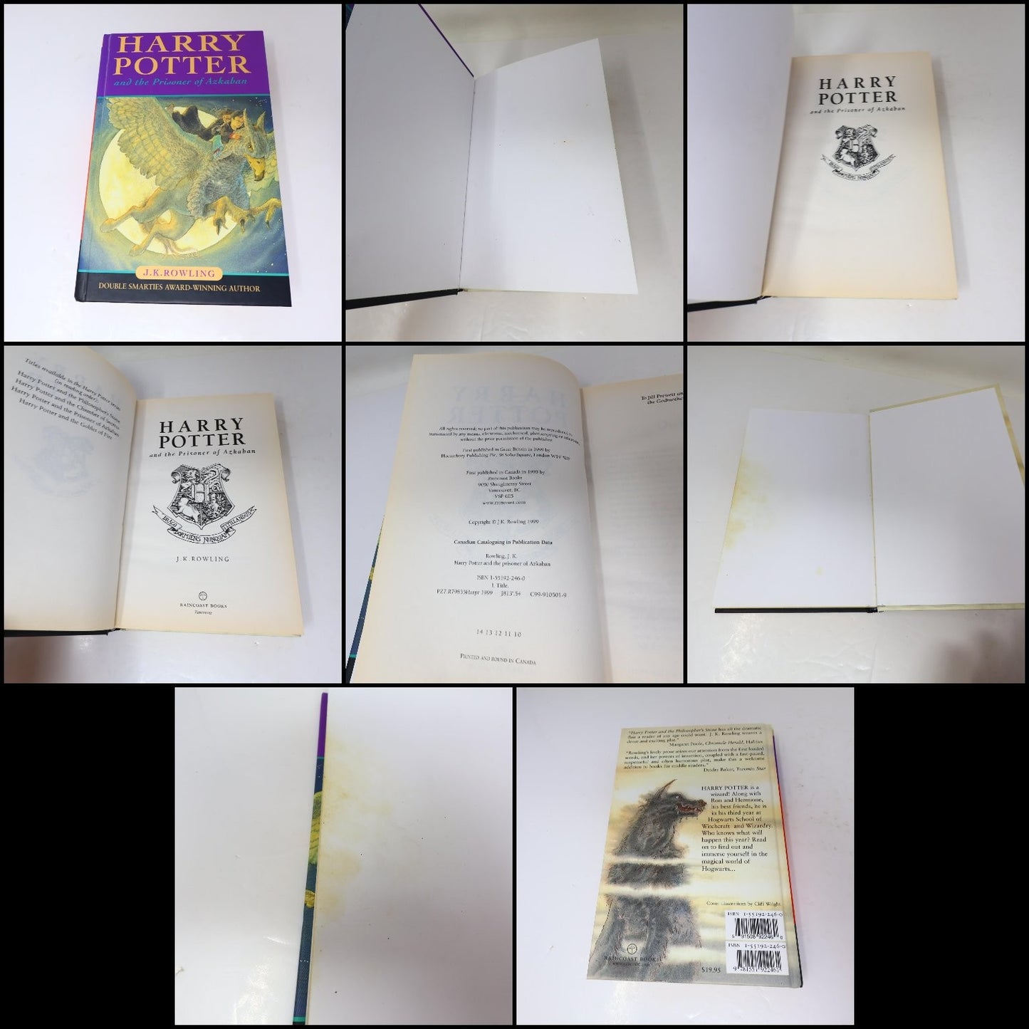 Harry Potter 1-7 Complete Set Books Lot Raincoast/Bloomsbury Rowling 2 PB & 5 HC