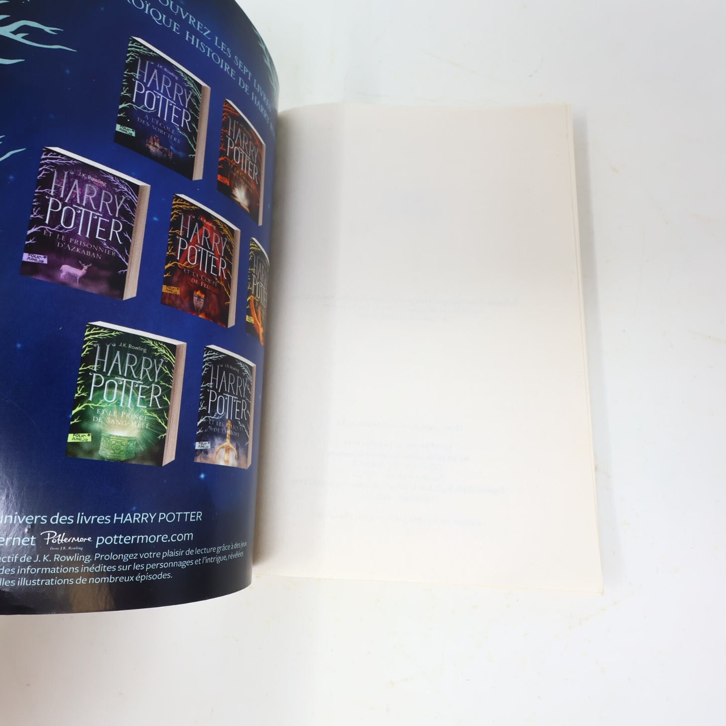 Harry Potter #1-7 Folio Junior Lot 7 Livres J. K. Rowling Gallimard Complète PB