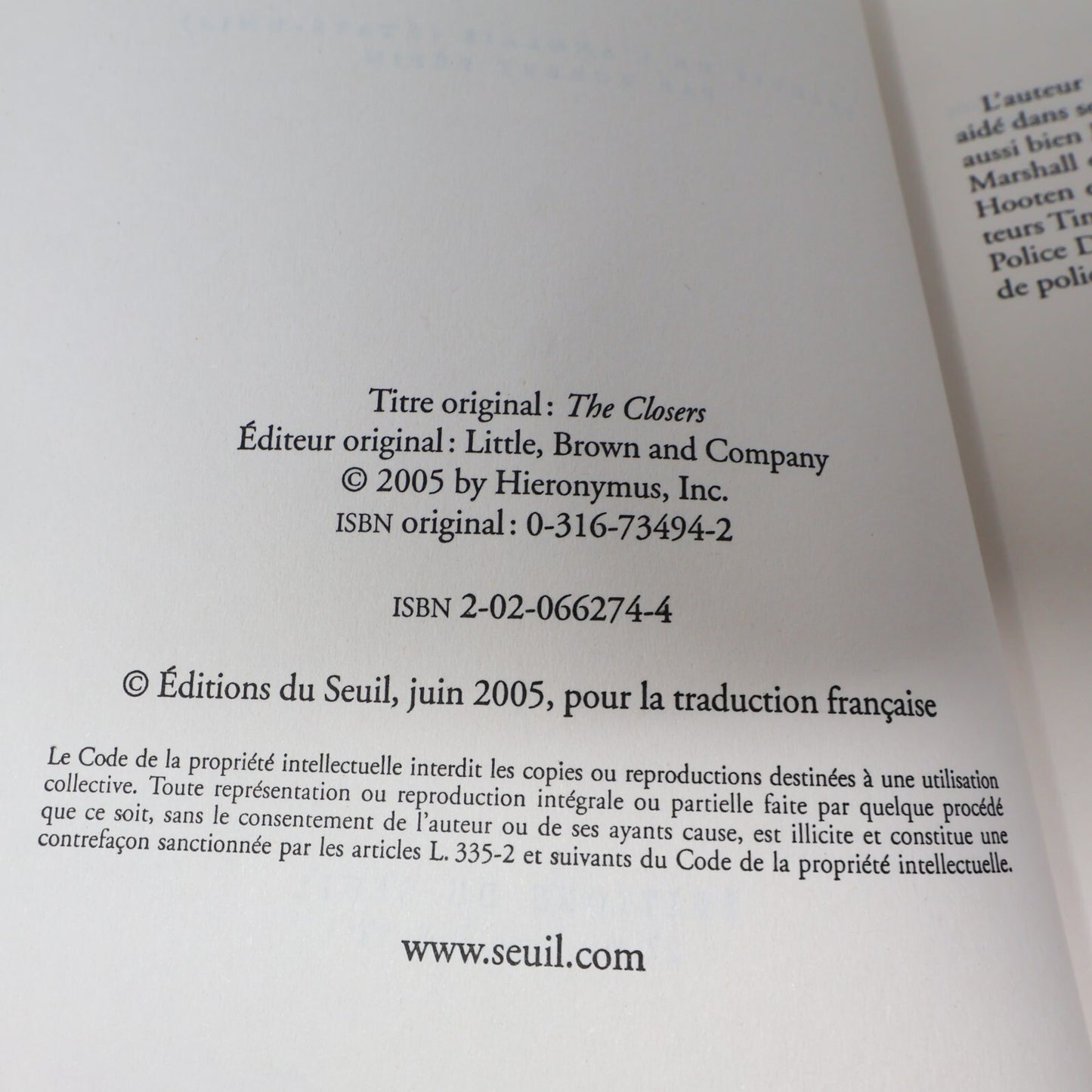 Michael Connelly Lot 6 Livres Deuil Interdit/Los Angeles River/Lumière Morte PB