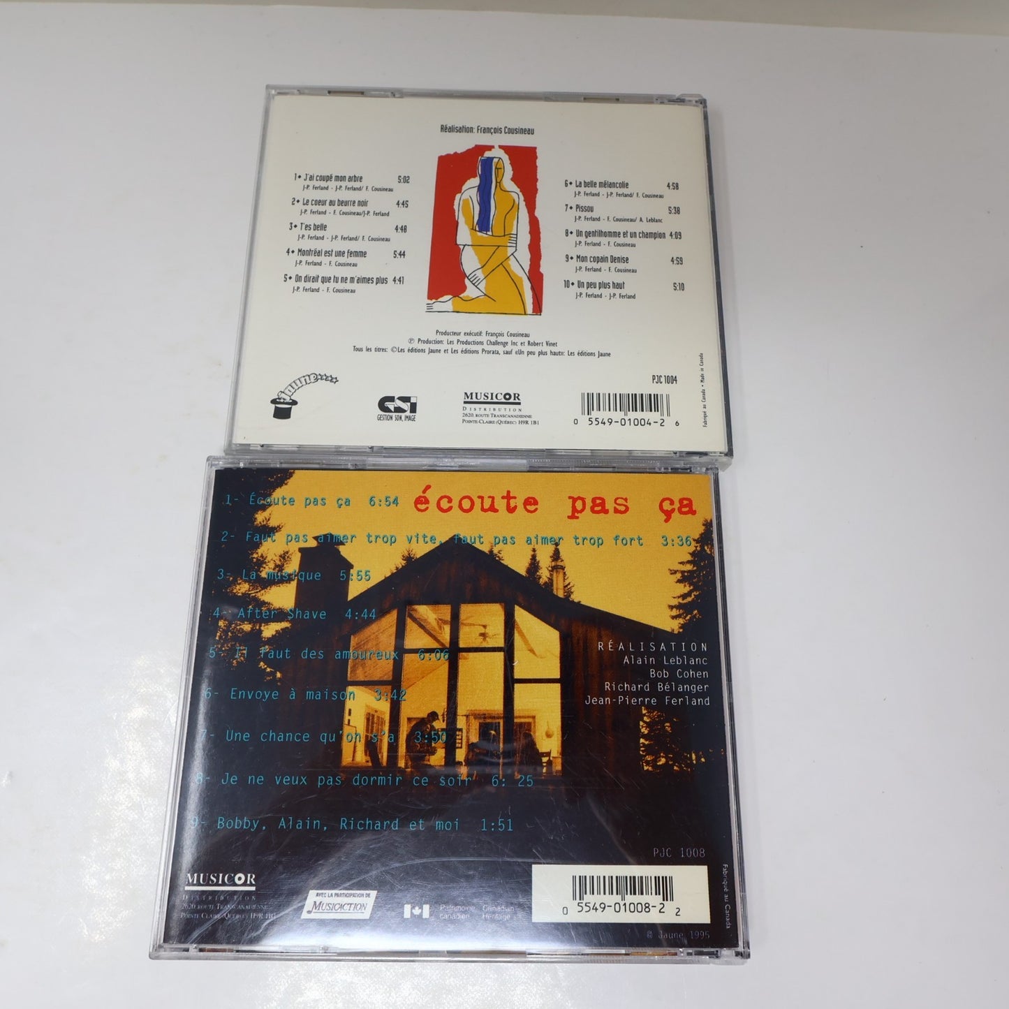 Jean-Pierre Ferland Lot 6 CD Jaune/Écoute pas ça/Bleu Blanc Blues/Live/Bijoux
