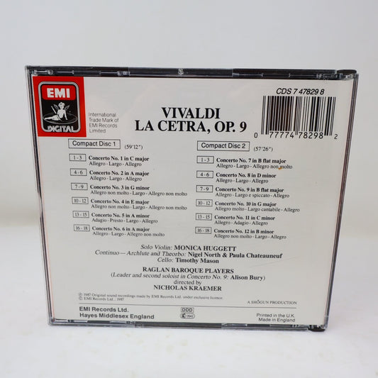 Antonio Vivaldi La Cetra Concertos Op. 9 CD 1987 2CD Baroque EMI Digital
