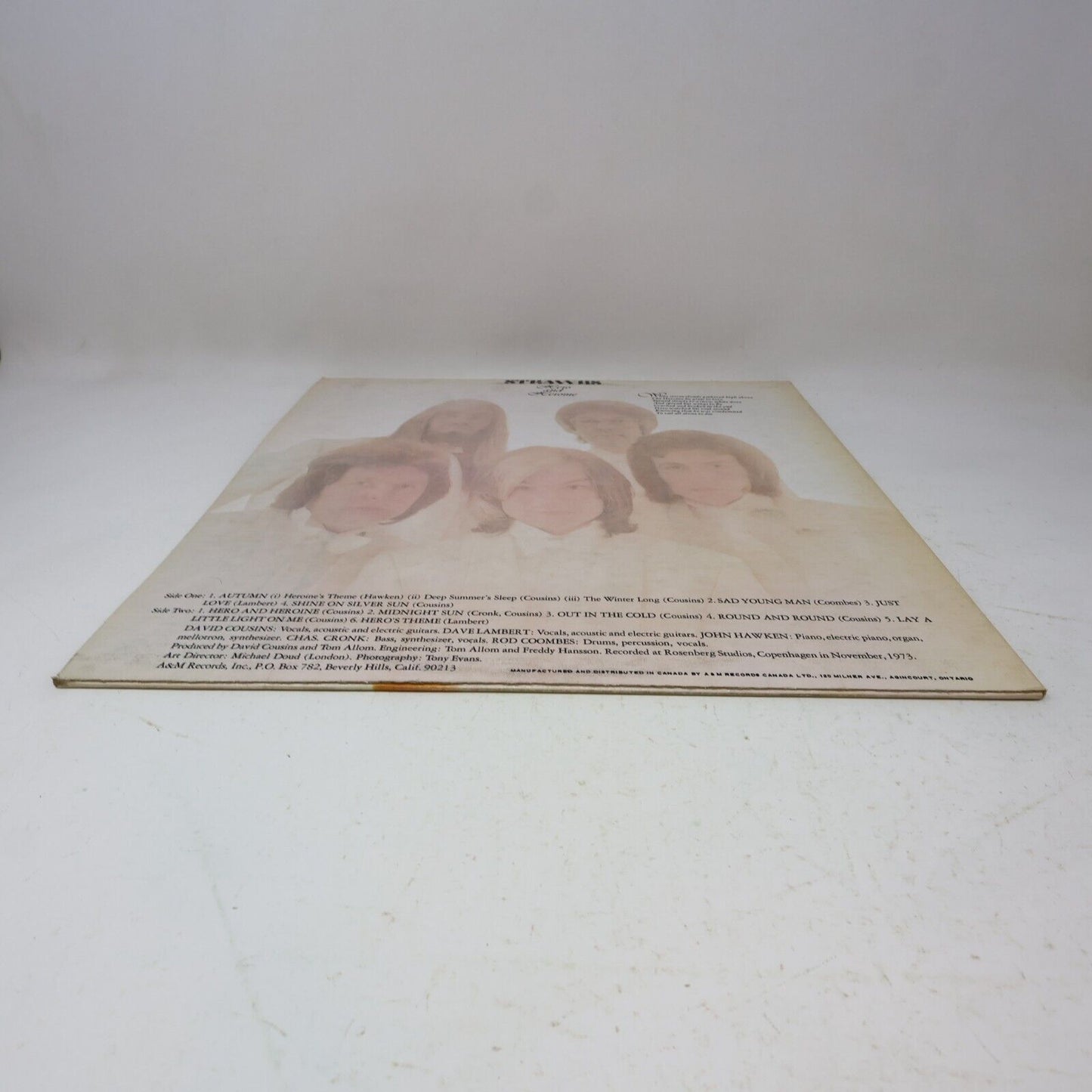 Strawbs Hero And Heroine LP Record Vinyl 1974 Canada A&M Records SP-3607 1970s