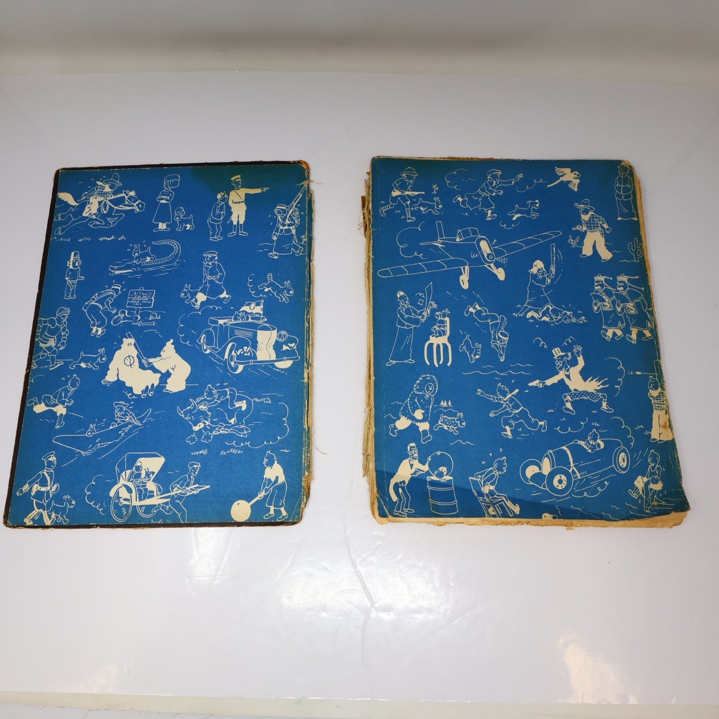 Tintin Au Pays de l'Or Noir Hergé Casterman 1950 B4 EO HC Français Mauvais État