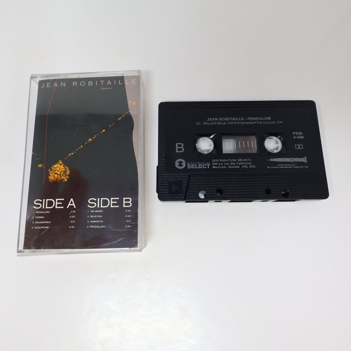 Jean Robitaille Lot 2 Cassettes Pendulum/Un Voyage en Couleur Electro/Jazz/Pop