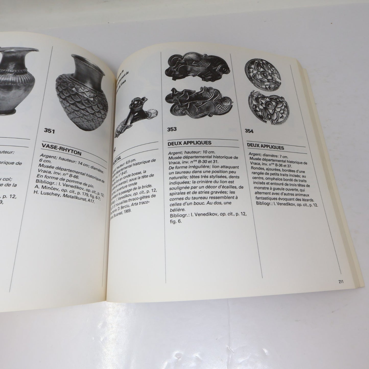 L'Or des Cavaliers Thraces Trésors de Bulgarie 1987 PB Exposition Catalogue Art