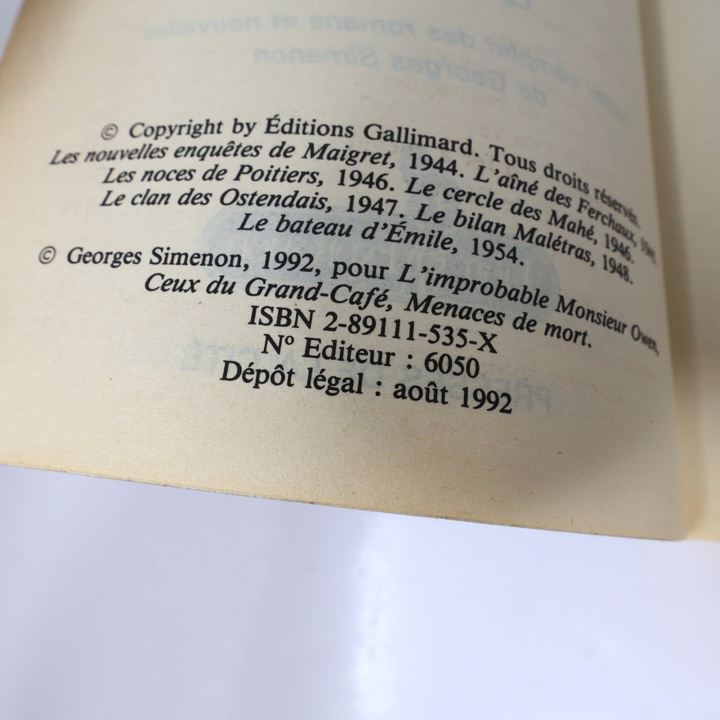 Tout Simenon #25 Georges Simenon Libre Expression Omnibus Littérature Française