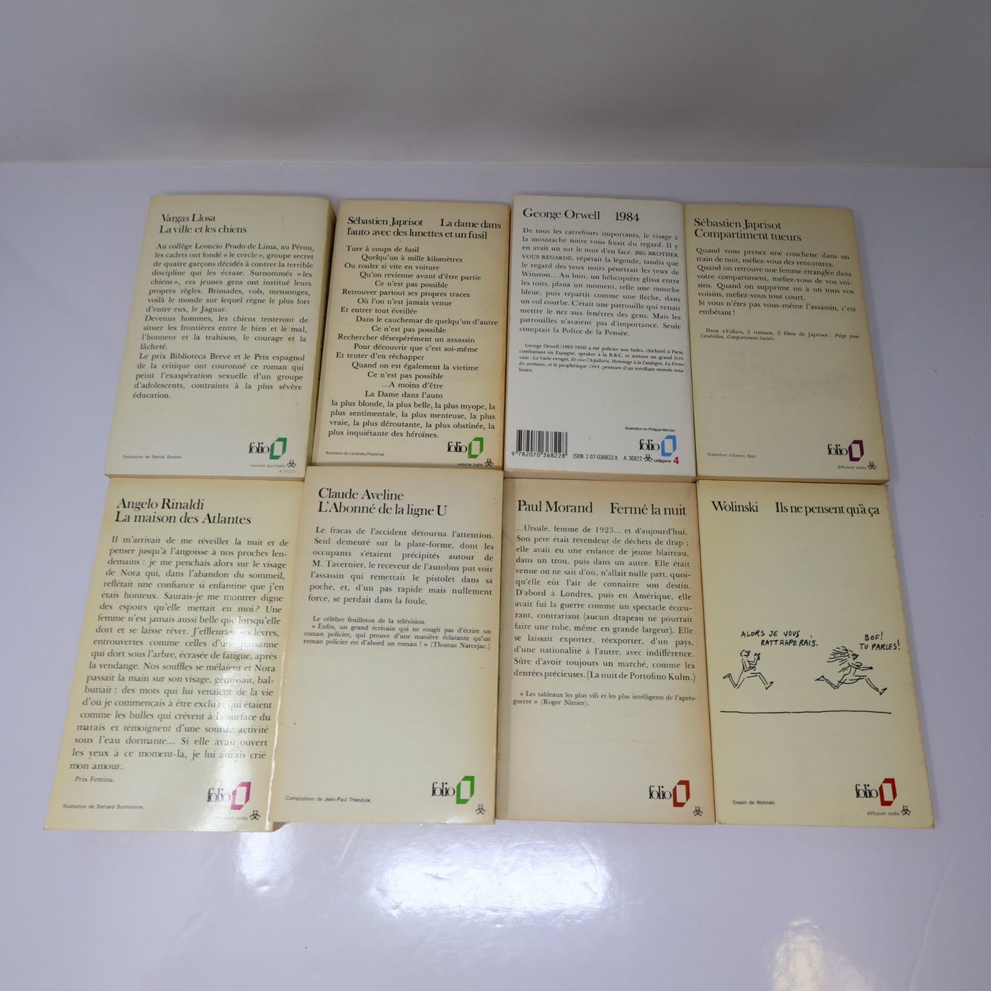 Folio Lot 34 Livres Gallimard Jardin/Kafka/Wolinski/Steinbeck/Poe Littérature PB