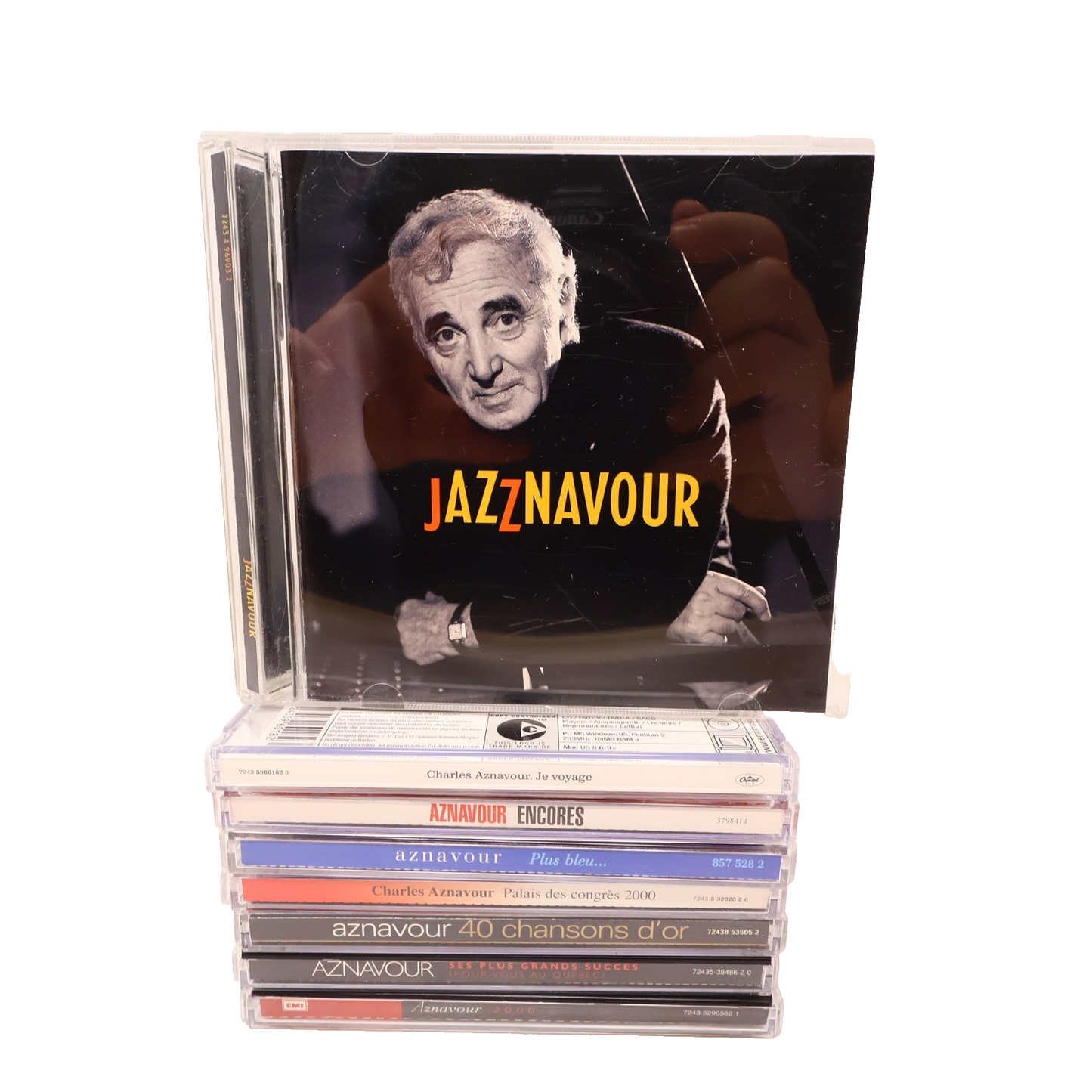 Charles Aznavour Lot 8 CD Je Voyage/Jazznavour/Encores/Plus Bleu/Grands Succès