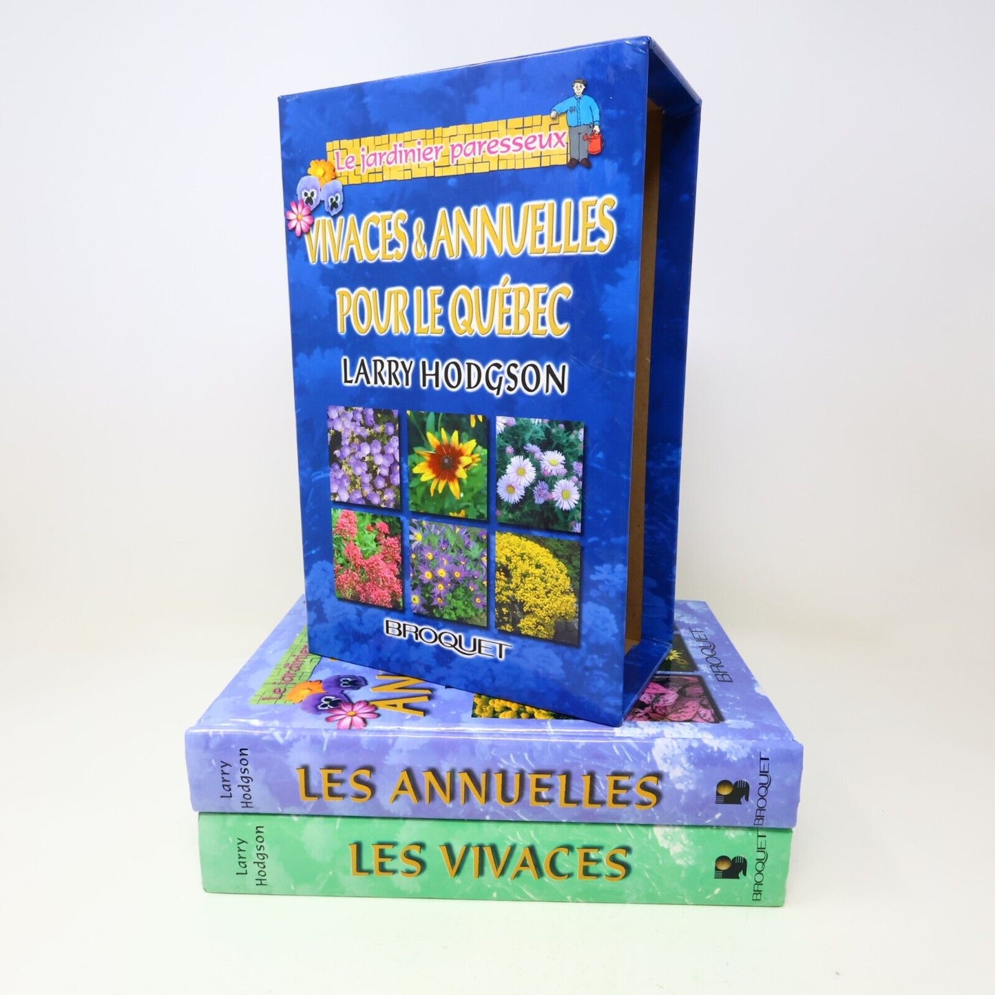 1999 Le Jardinier Paresseux Coffret Les Annuelles/Vivaces de Larry Hodgson Livre