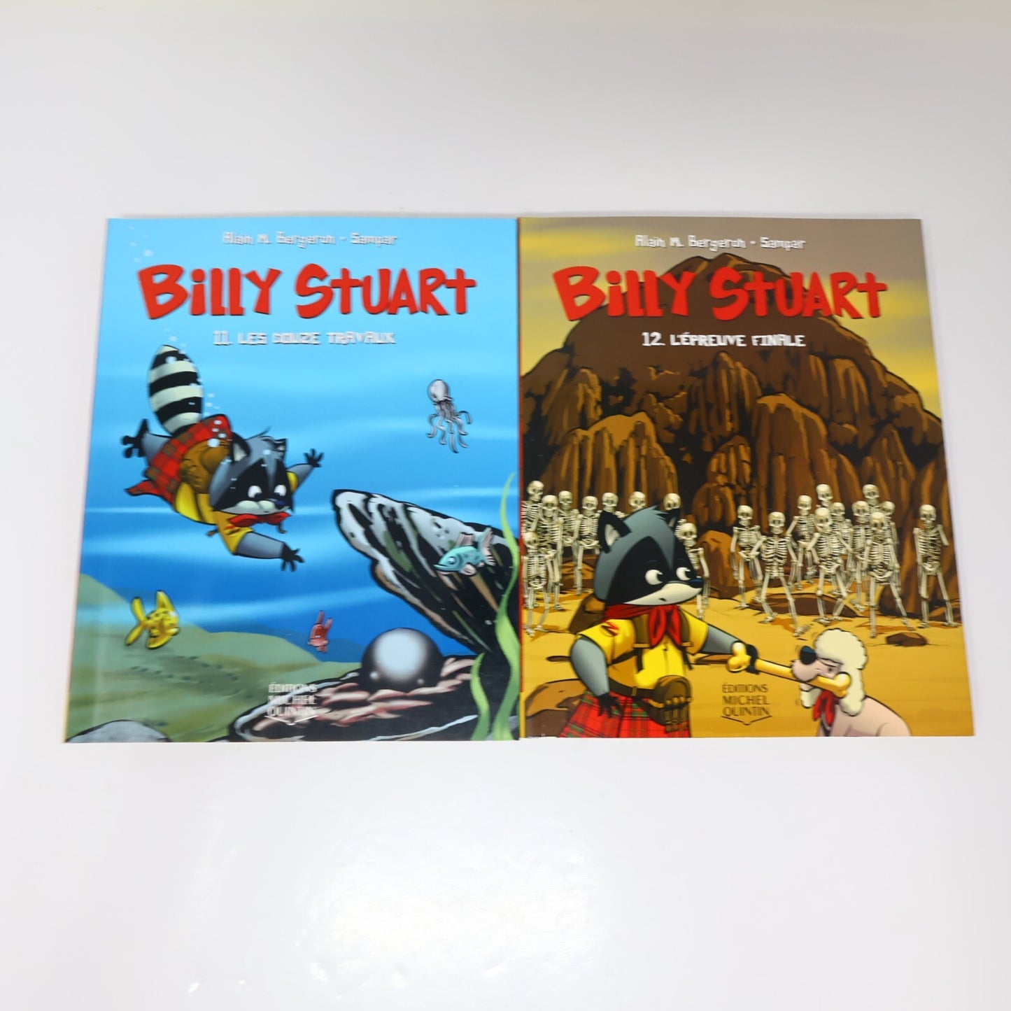 Billy Stuart #1-3 5-6 10-12 Lot 8 Livres Bergeron/Sampar Les Zintrépides PB Bd
