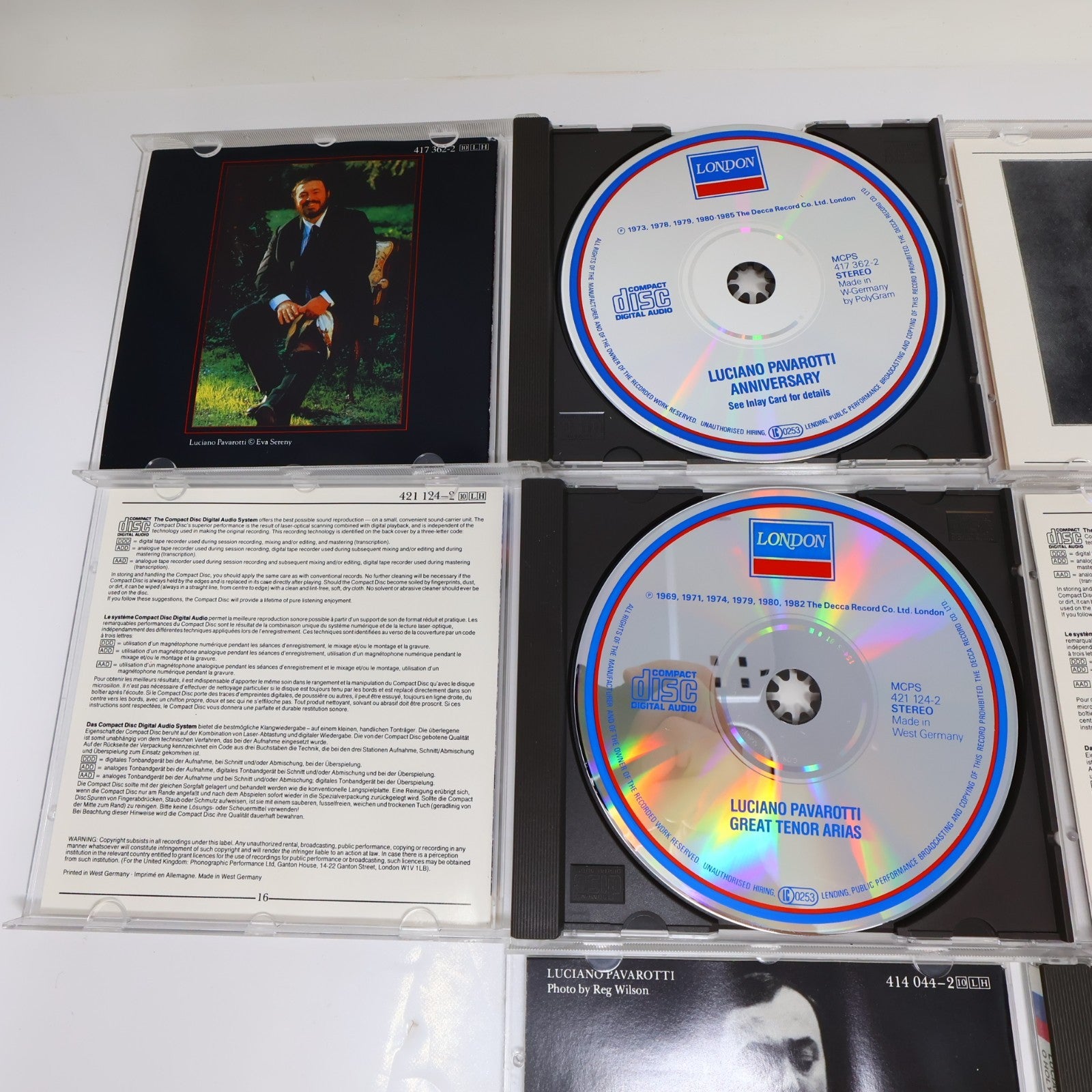 Luciano Pavarotti 8 CDs Lot Ti Amo/O Holy Night/My Heart's Delight/Donizetti
