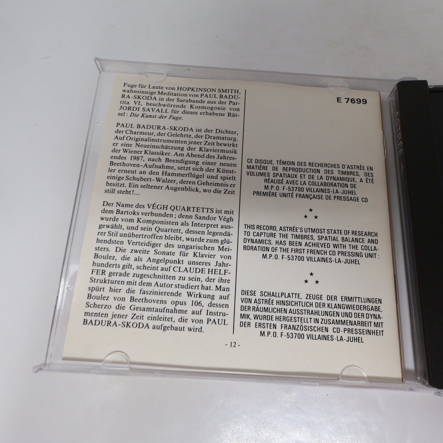 Un Autre Regard Sur La Musique Astrée Auvidis CD Classical Medieval Renaissance