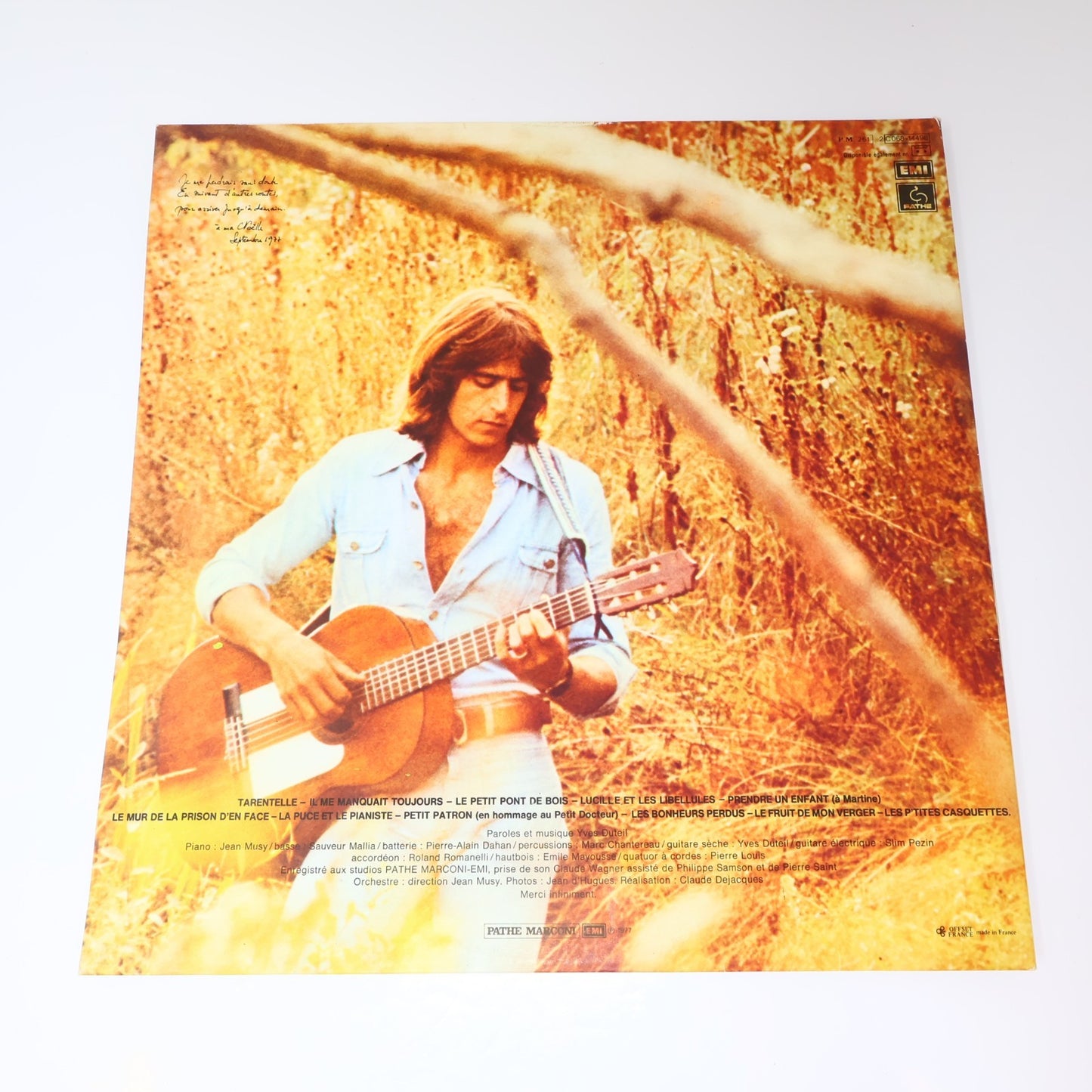 Yves Duteil Lot 2 Disques La Langue De Chez Nous/Prendre un Enfant par la Main