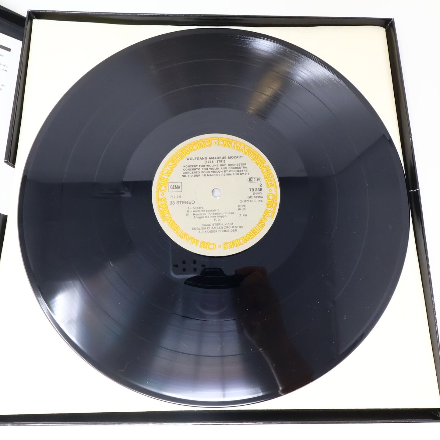 Isaac Stern Mozart Violin Concerti 3·4·5 1981 2x LP Record Vinyl Box Set 79236