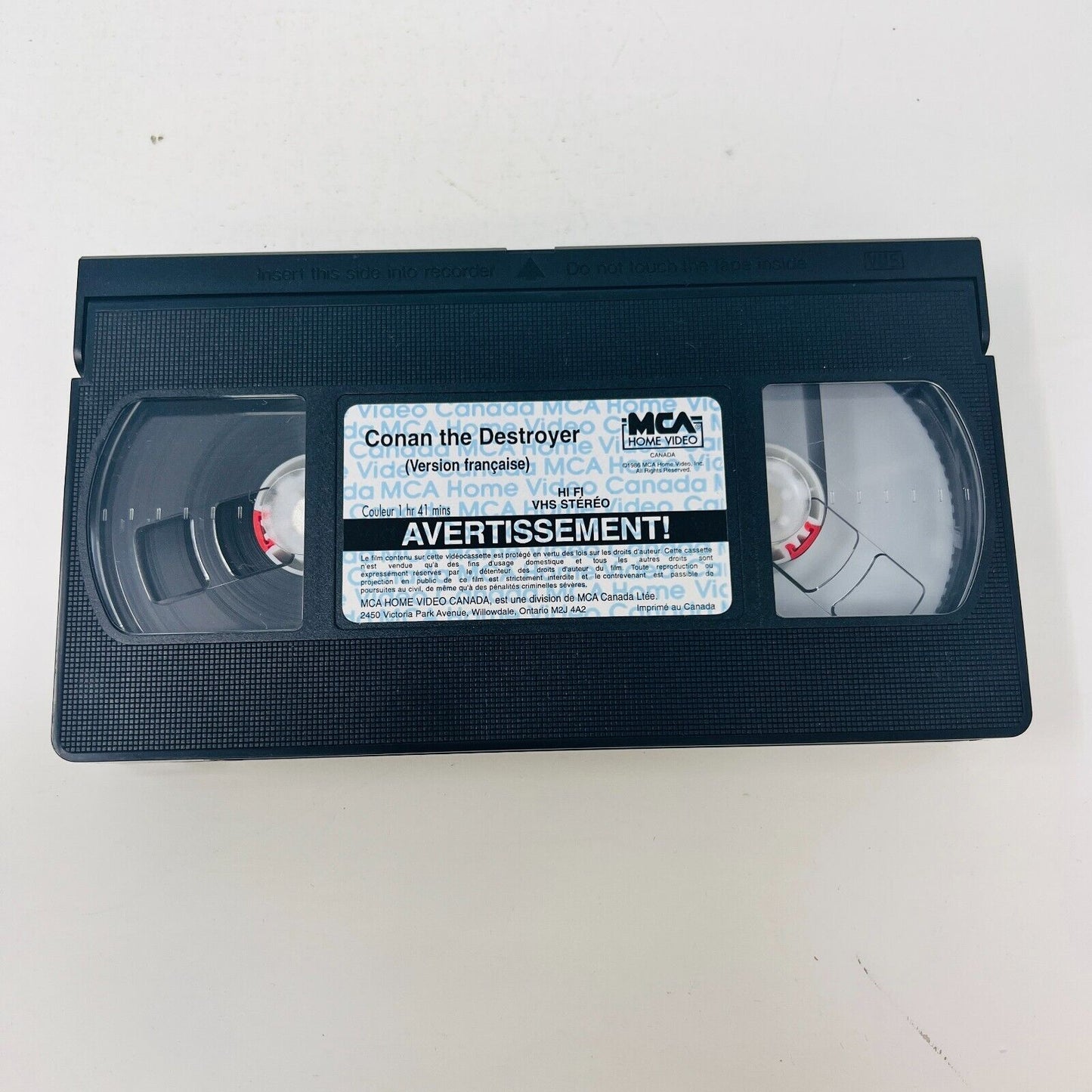 Conan Le Barbare/Destructeur Lot VHS NTSC Testés Français/French Schwarzenegger