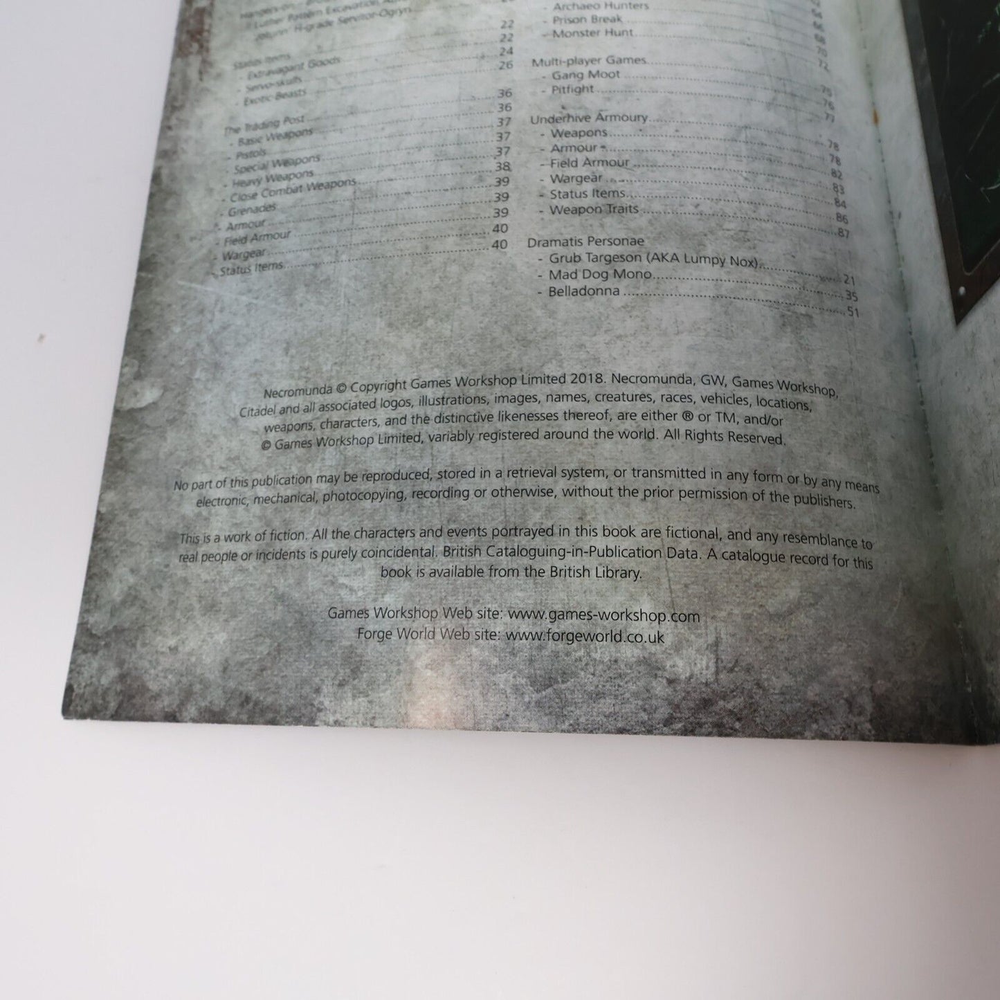 2018 Necromunda Gang War #3 Fantasy RPG Gaming Supplement Games Workshop Book PB