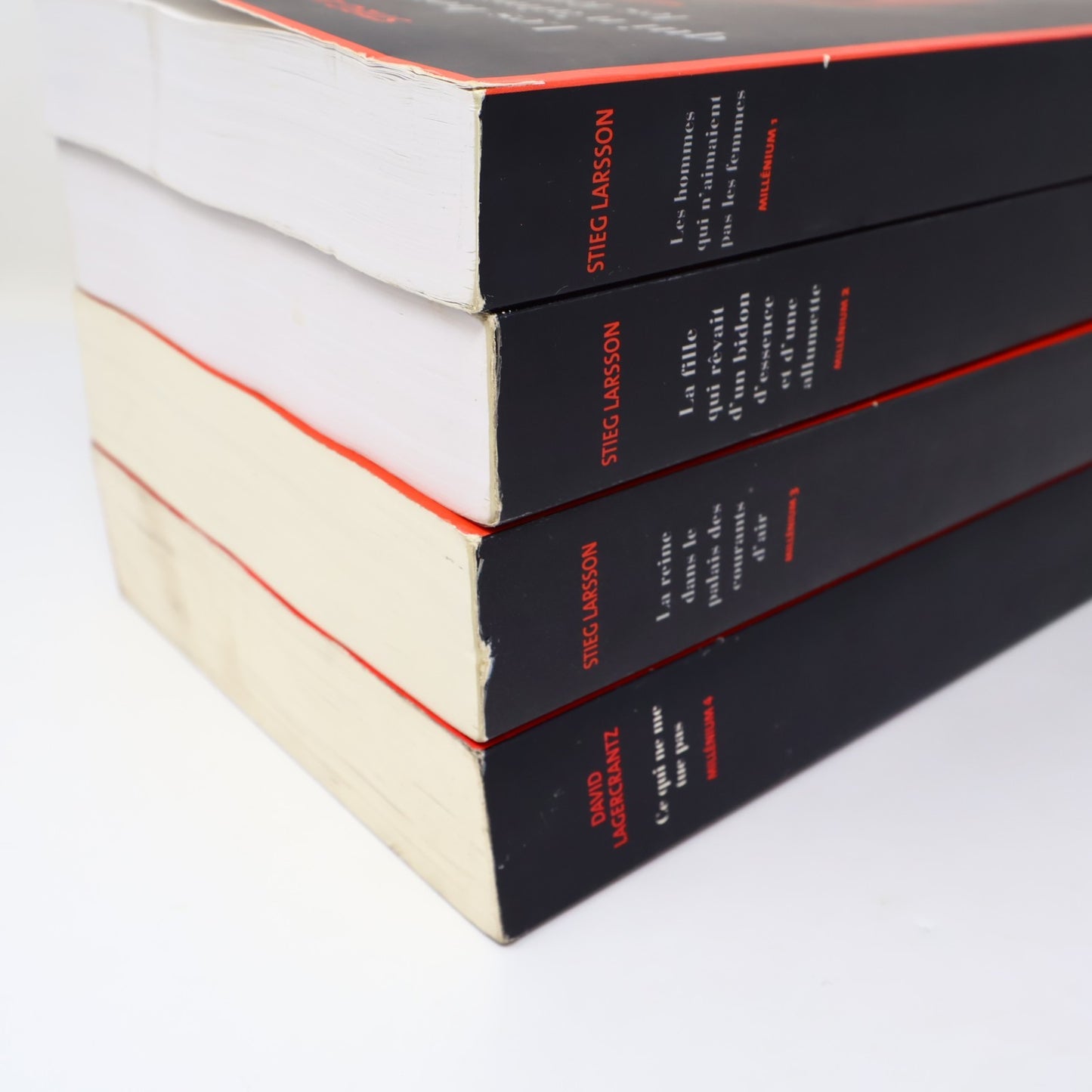 Millénium #1-4 Lot 4 Livres Stieg Larsson/David Lagercrantz PB Français French