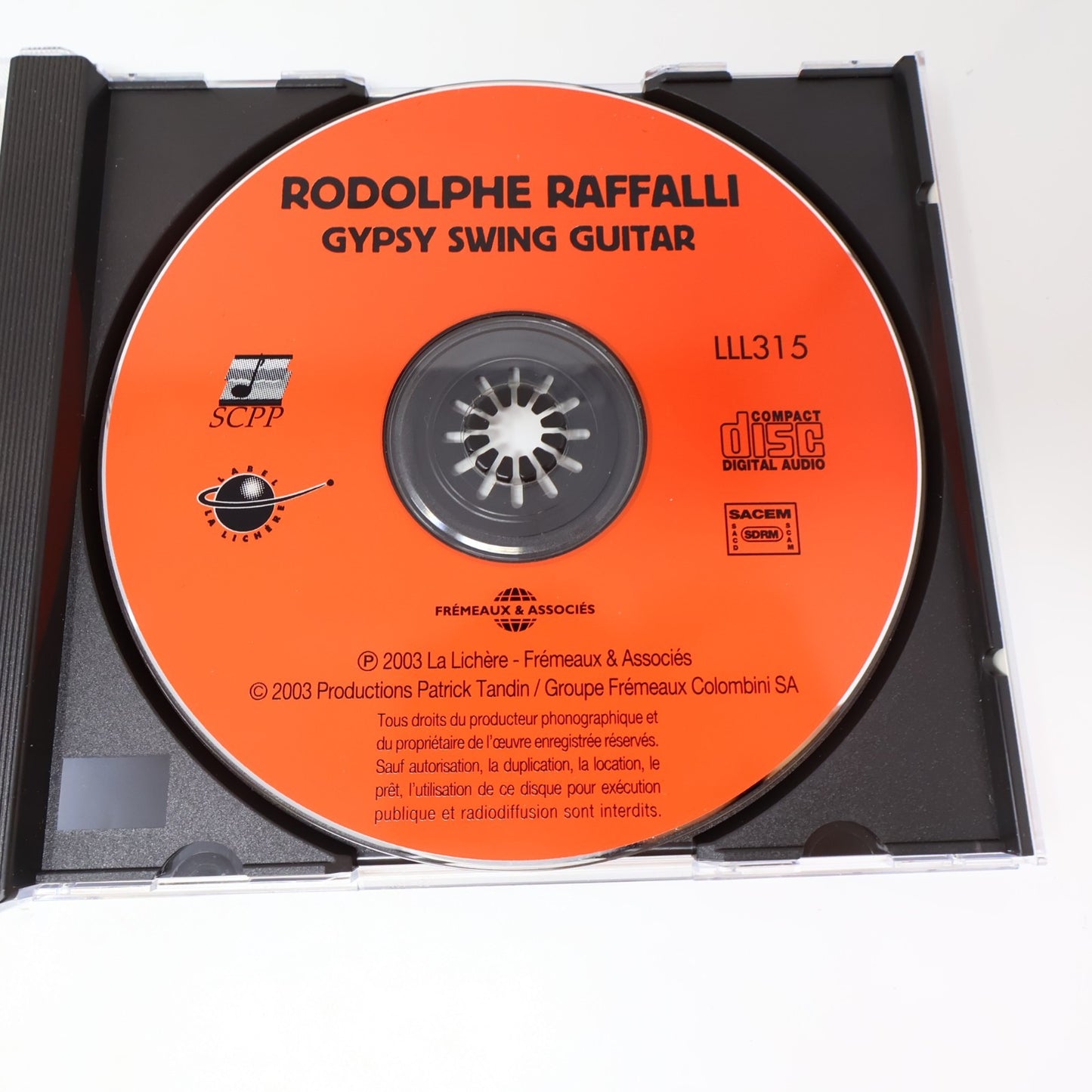 Rodolphe Raffalli CD Gypsy Swing Guitar Jazz Twelfth Year/Alfonsina Y El Mar