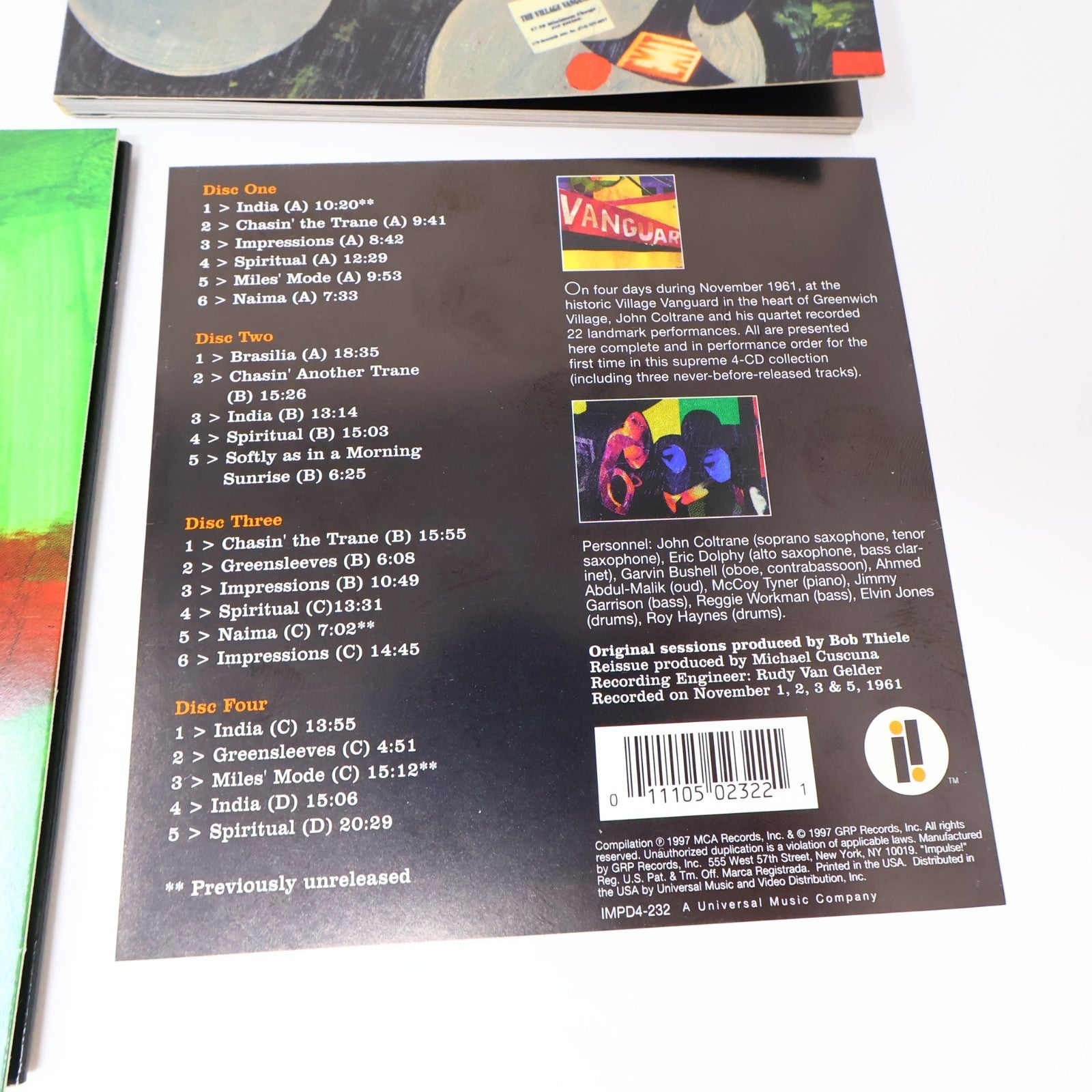The Complete 1961 Village Vanguard Recordings CD John Coltrane Impulse! 1997 90s