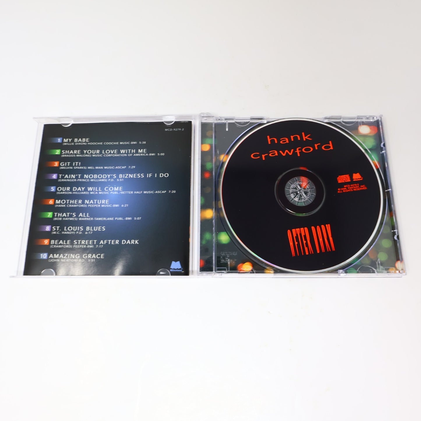 After Dark CD Hank Crawford Milestone 1998 Jazz Funk Soul MCD-9279-2 90s