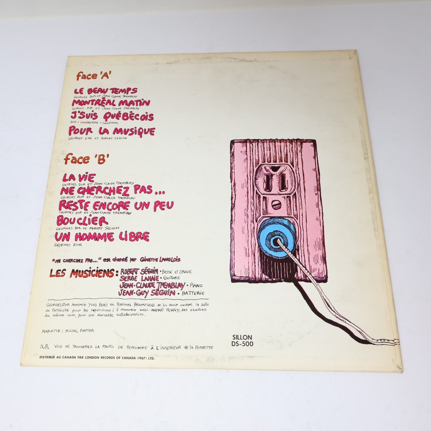 Georges Dor Lot 2 Disques LP Record Vinyl Au Ralenti/Poèmes Et Chansons 1970s