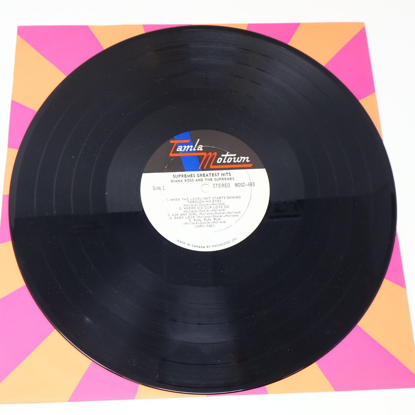 Diana Ross And The Supremes Greatest Hits 2x LP Record 1967 MOS2-663 Canada 60s