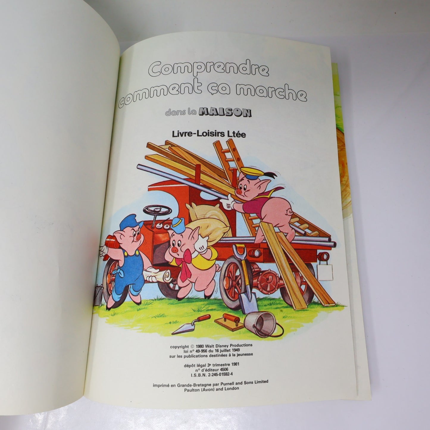Comprendre Comment ca Marche Campagne/Ville/Maison/Industrie Lot 4 Livres Disney