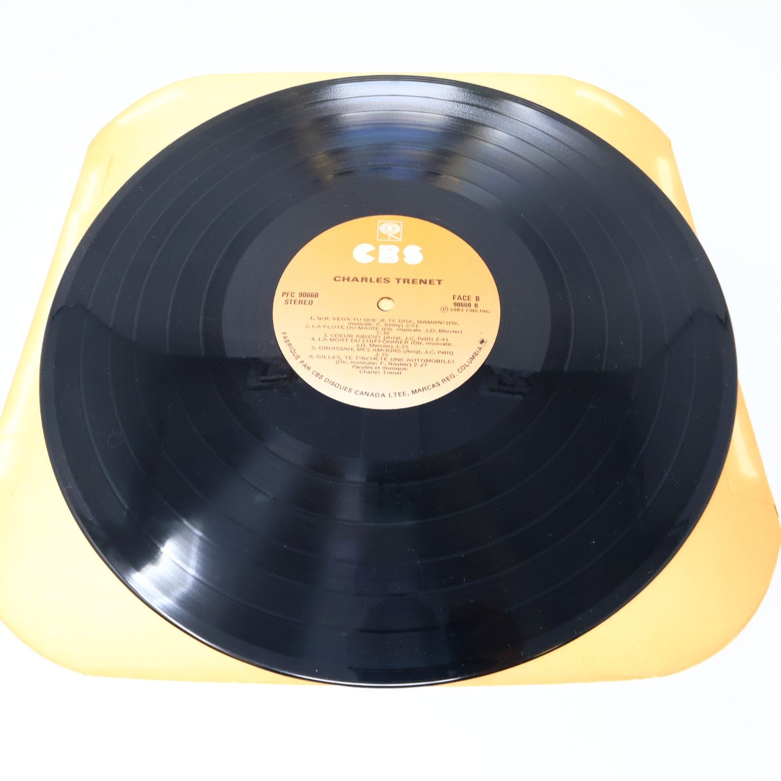 Charles Trenet Lot 2 Disques Record Éponyme & Succès Able/CBS Canada 1981 VG+