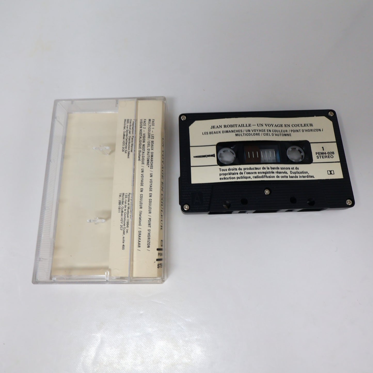 Jean Robitaille Lot 2 Cassettes Pendulum/Un Voyage en Couleur Electro/Jazz/Pop