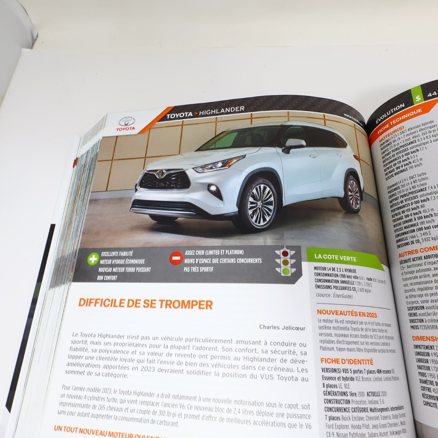 L'Annuel de l'Automobile & Le Guide de L'Auto 2023 Lot 2 Livres Voitures Chars
